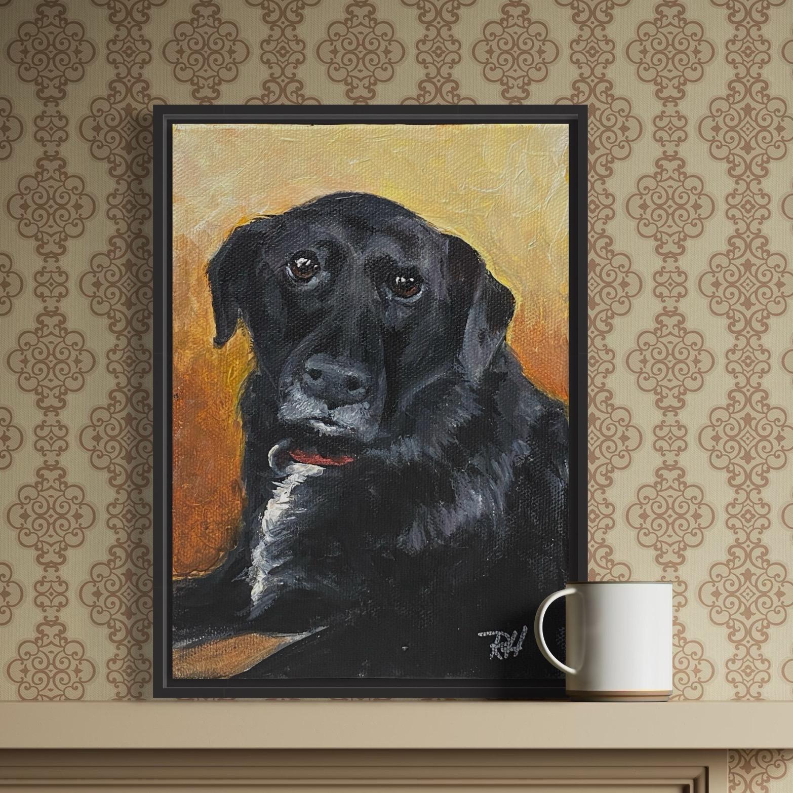 Custom Acrylic or Oil Pet Portrait from Photo, Pet Memorial Art