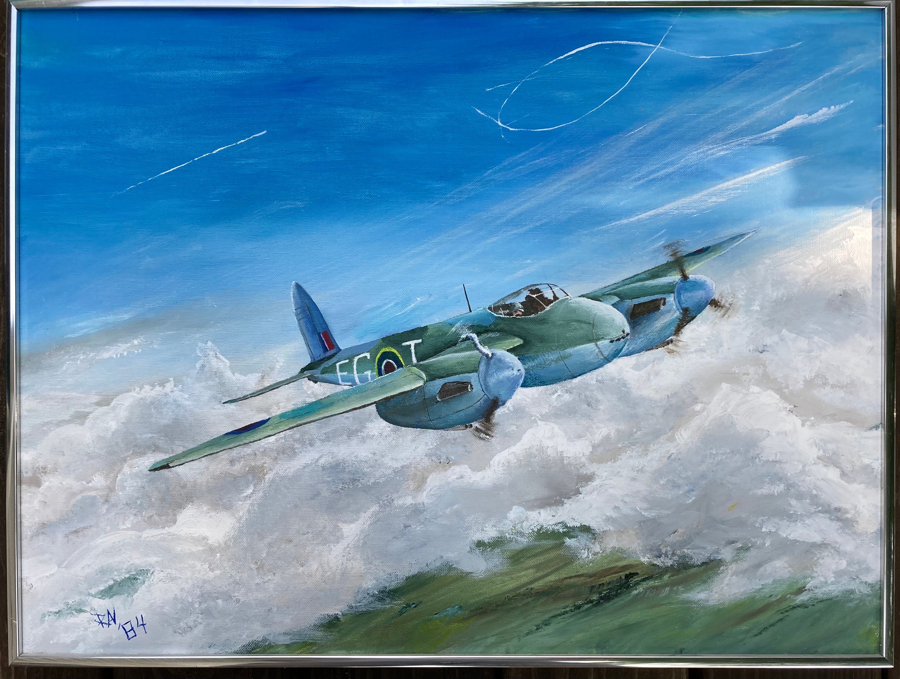 Custom Aircraft Painting from Photo, Military Aviation Art