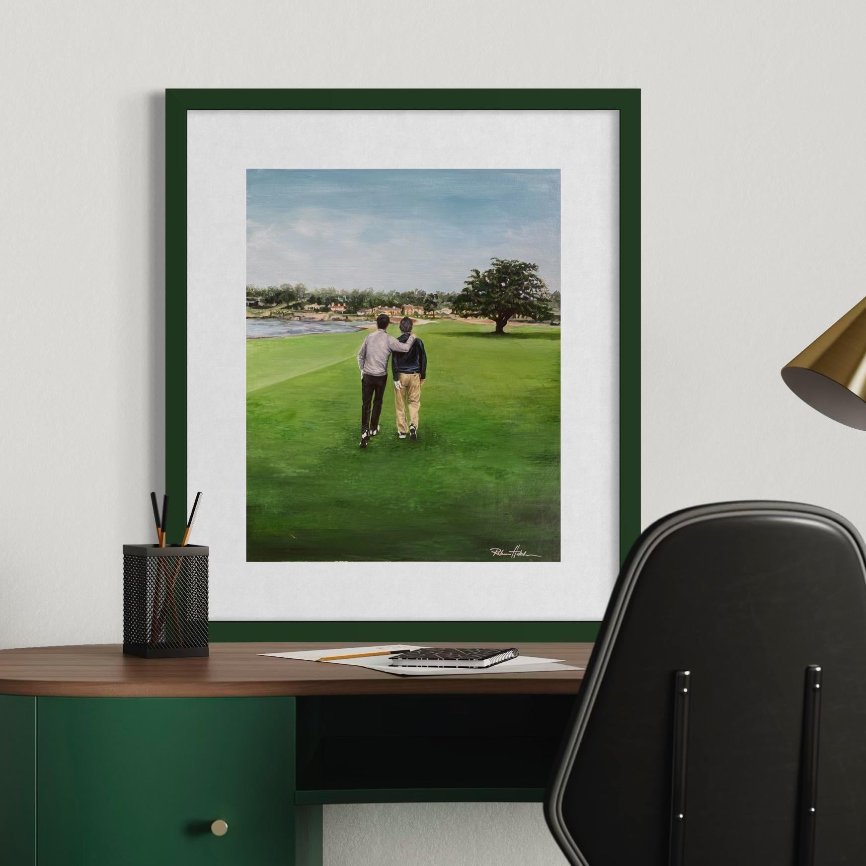 Custom Golf Course Painting, Oil or Acrylic Sports Artwork, Made in USA