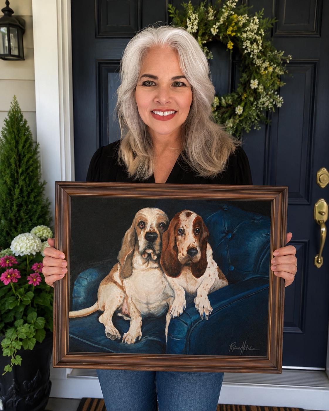 Custom Pet Portrait Painting, Oil or Acrylic on Canvas