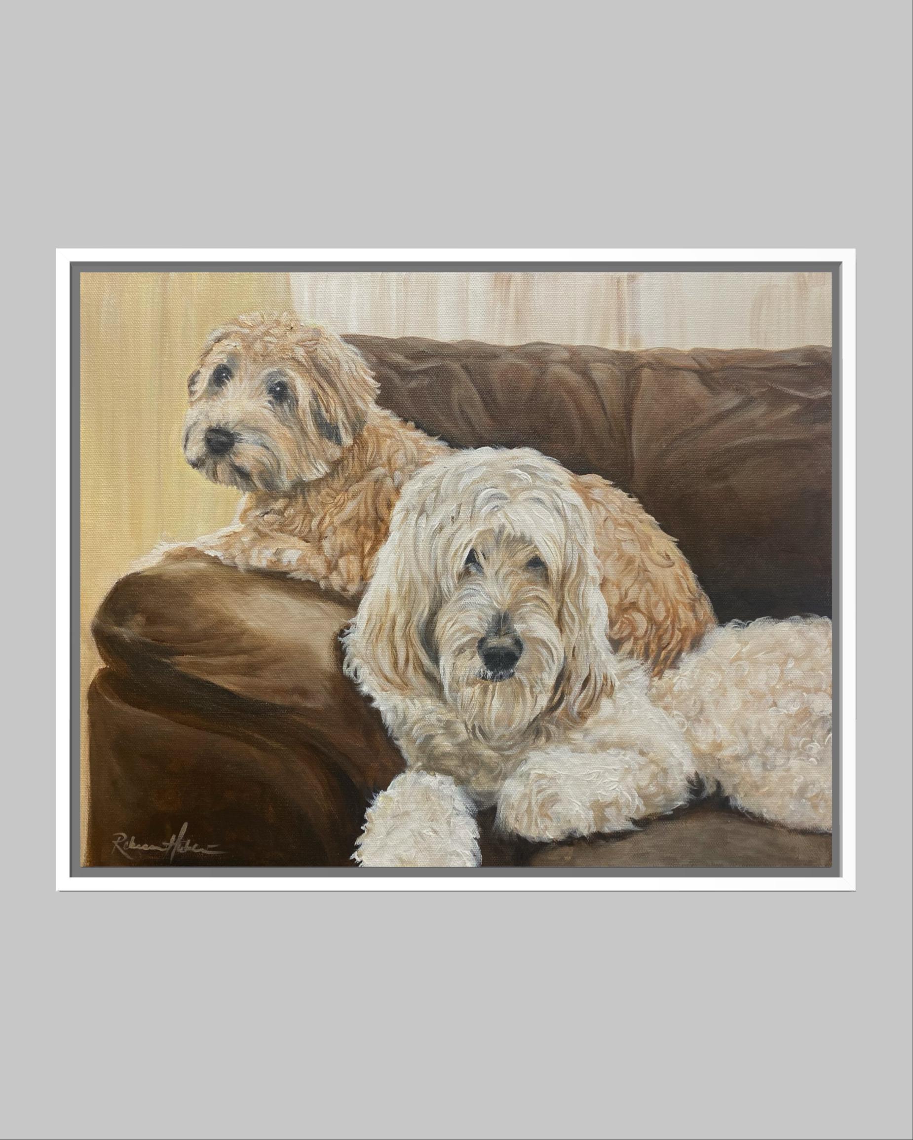 Custom Pet Portrait Painting, Oil or Acrylic on Canvas