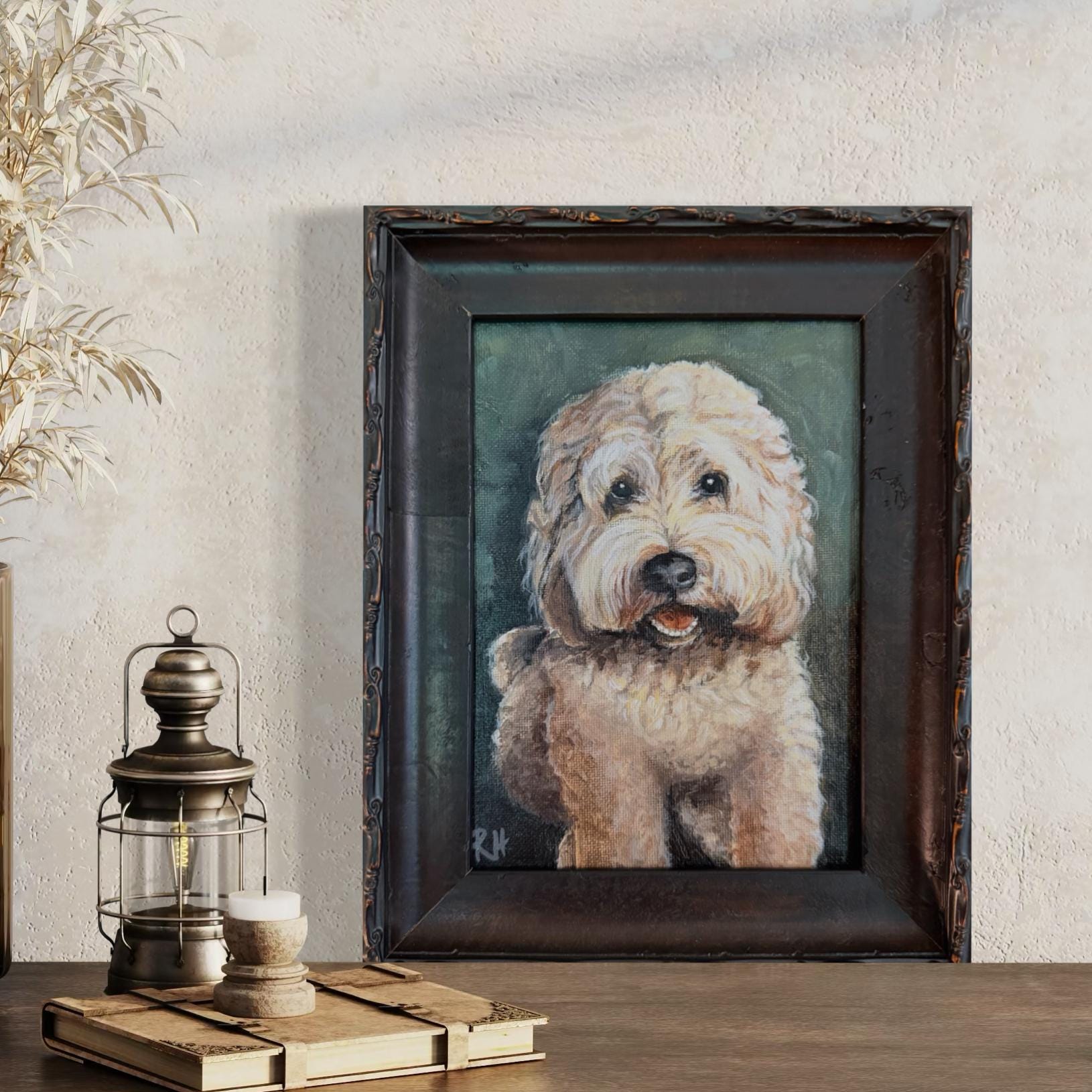 Custom Pet Portrait Painting, Oil or Acrylic on Canvas