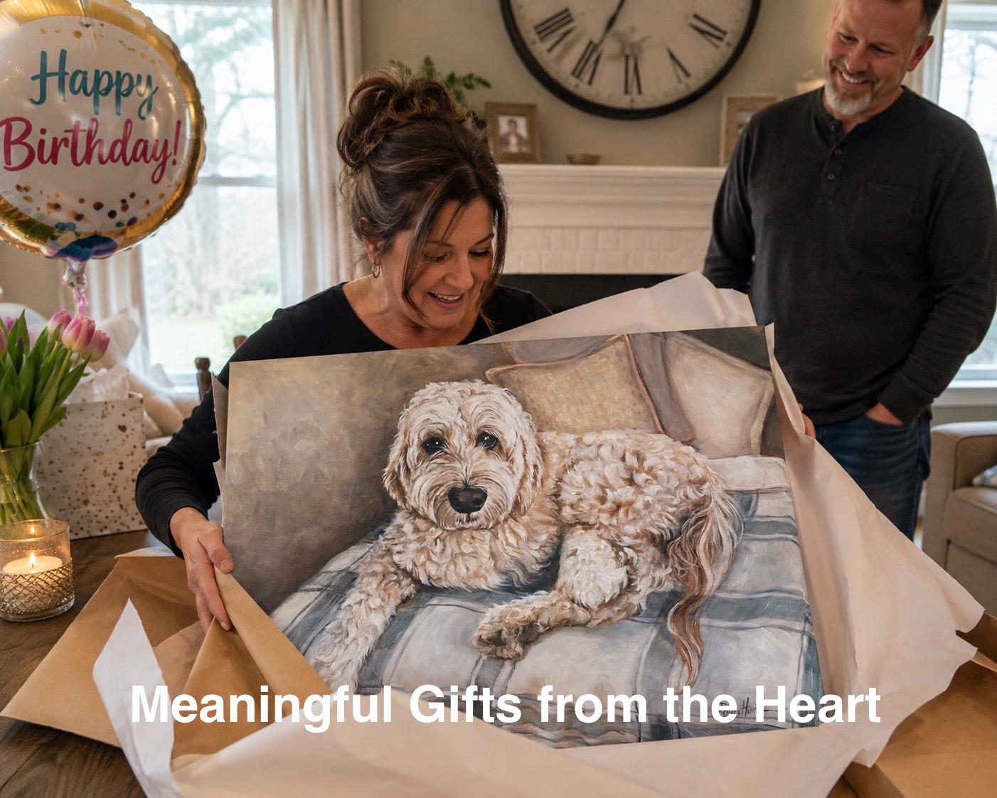 Custom Pet Portrait Painting, Oil or Acrylic on Canvas