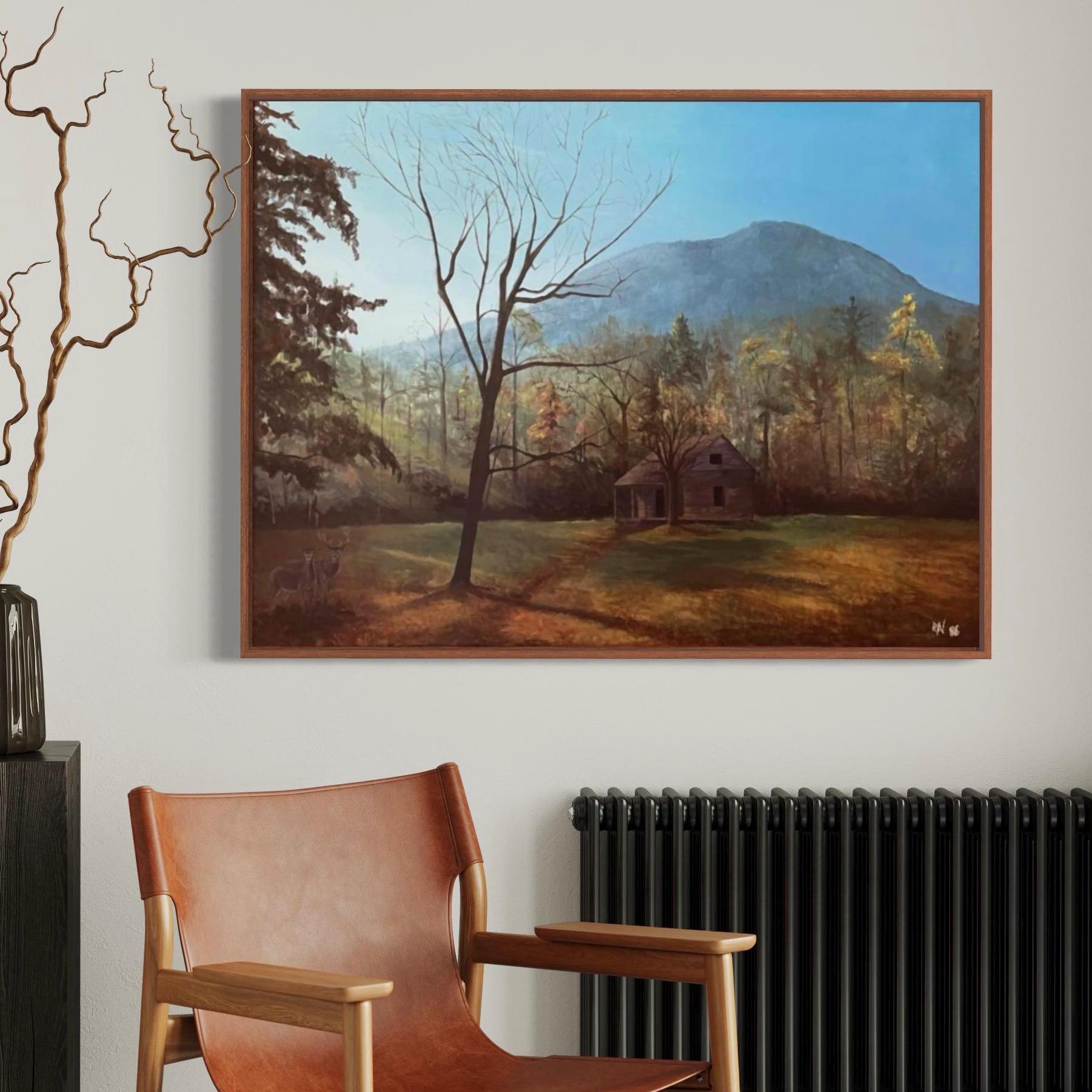 Custom Smokey Mountain Landscape Painting: North Carolina Art