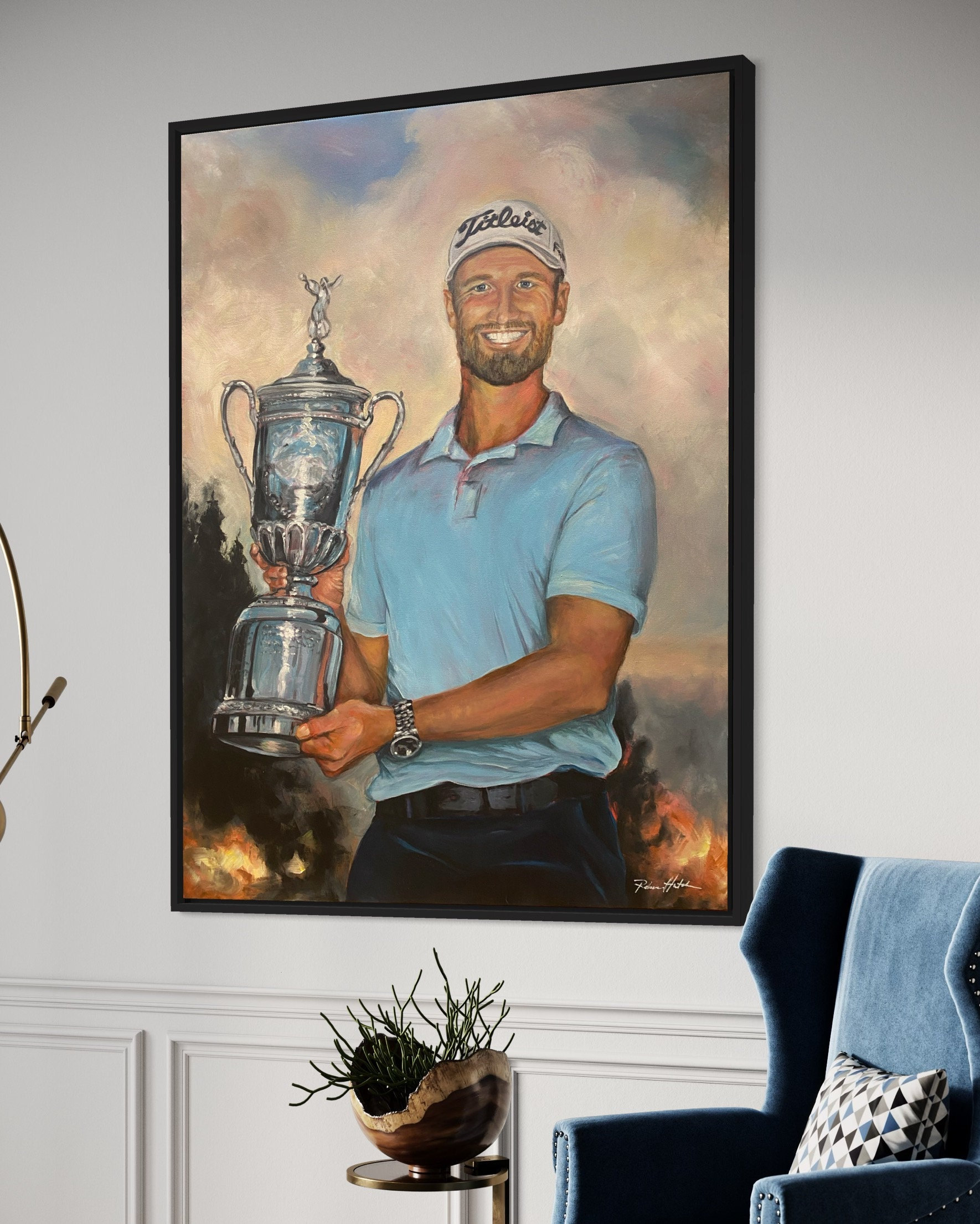 Custom Sports Athlete Acrylic or Oil Painting, Commissioned Fan Art