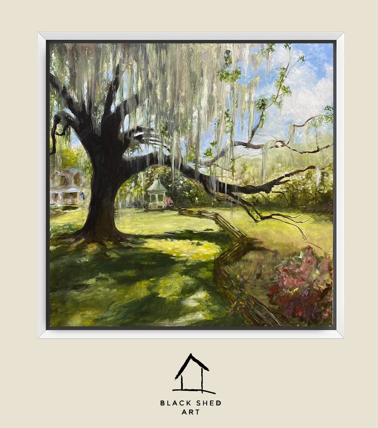 Magnolia Plantation Oak Tree Giclée print