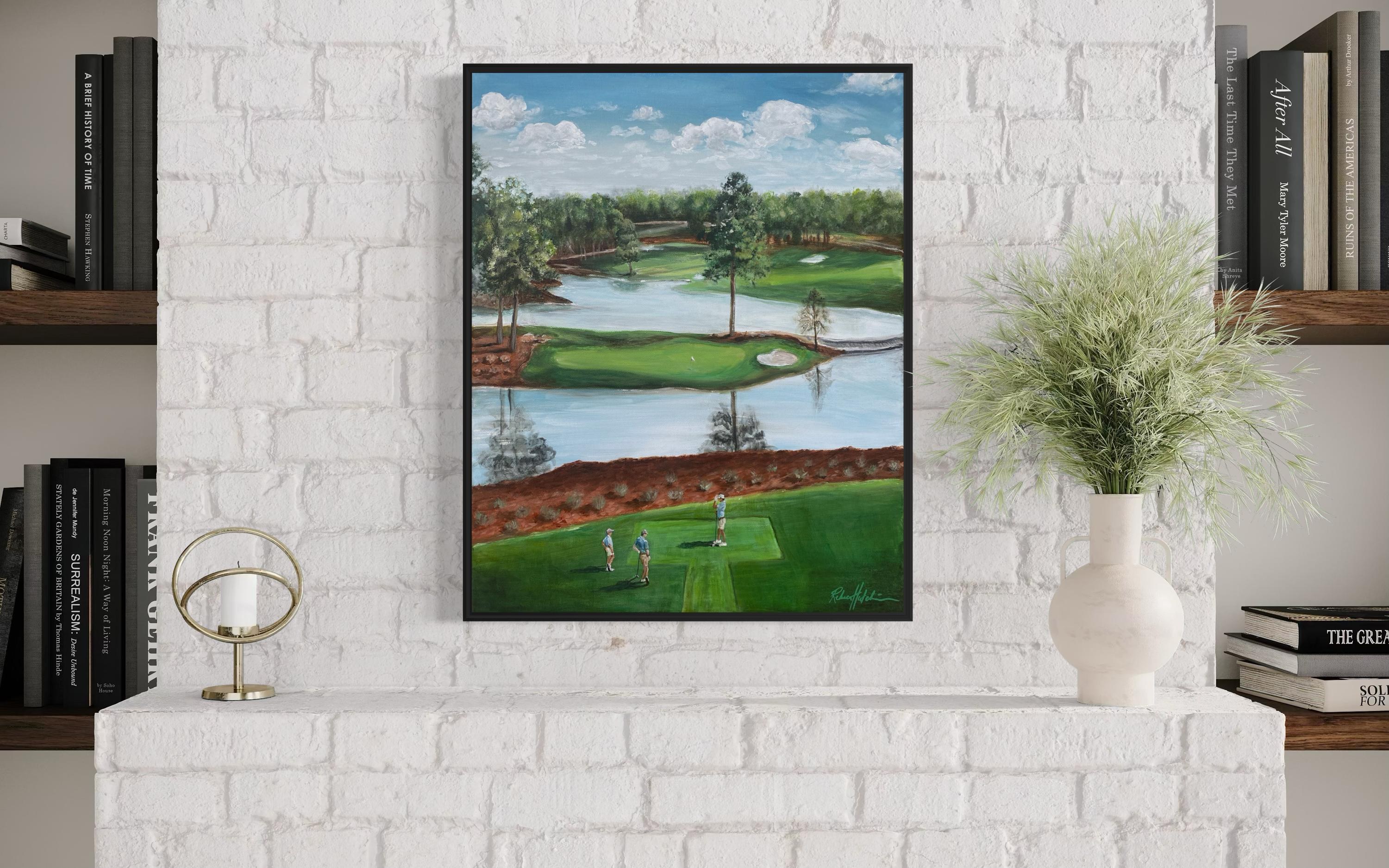 Sage Valley Golf Course, Hole 2 Painting, Oil or Acrylic Sports Artwork