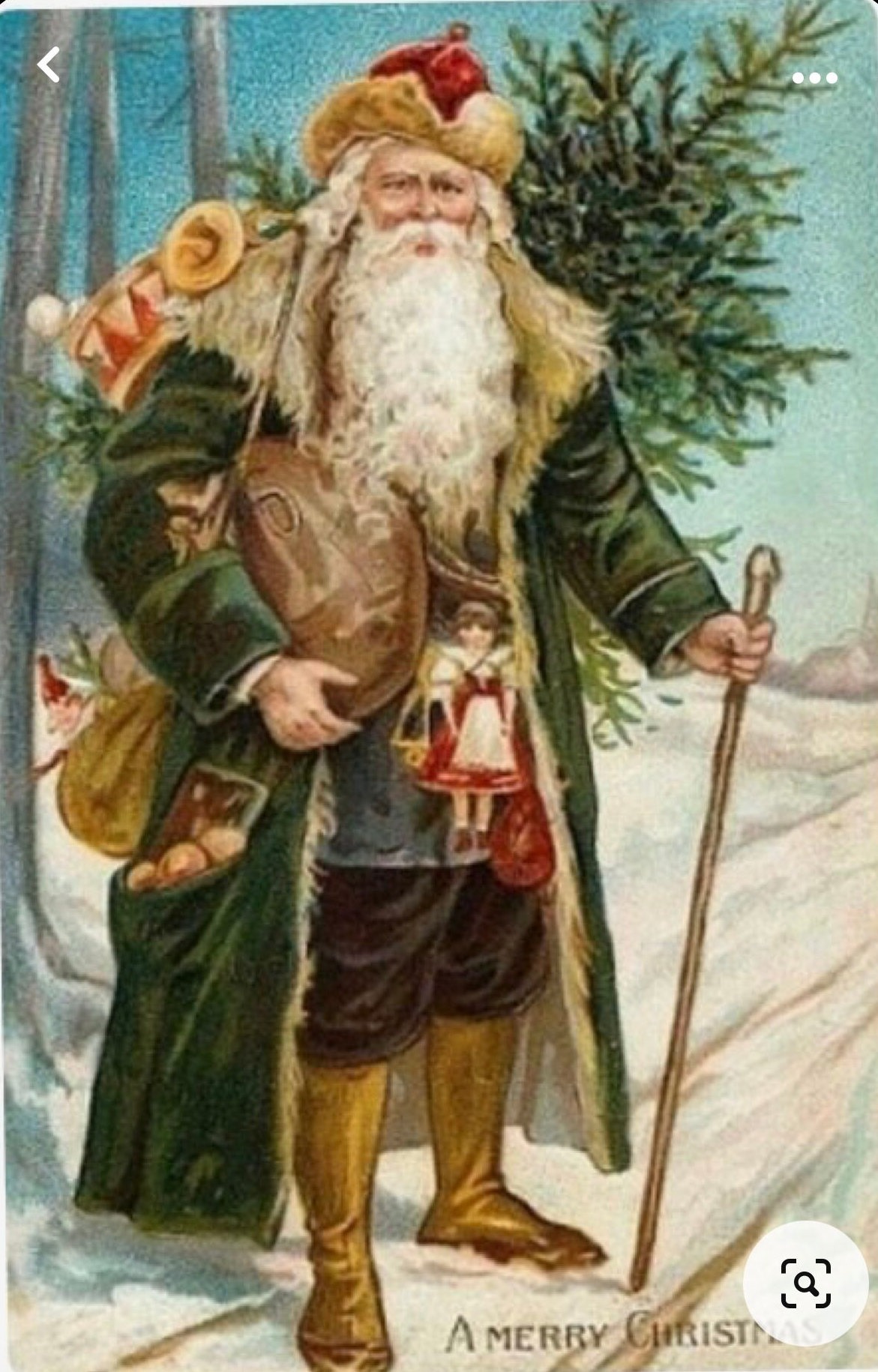 Hand- Painted Vintage Style Santa Claus, Saint Nick, Wooden Cutout Free Standing Decoration, Sign, additional listing photo 4