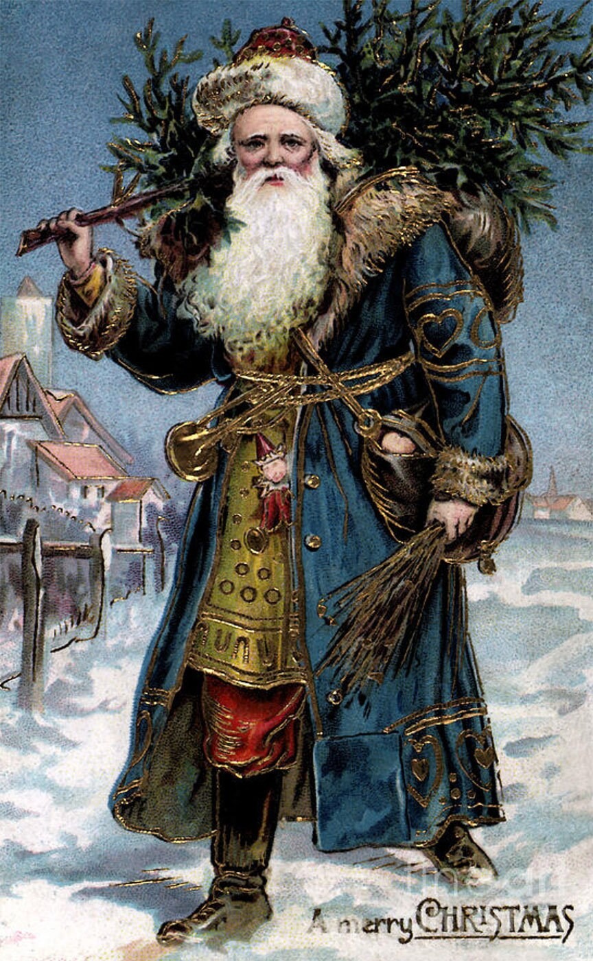 Hand- Painted Vintage Style Santa Claus, Saint Nick, Wooden Cutout Free Standing Decoration, Sign, additional listing photo 5