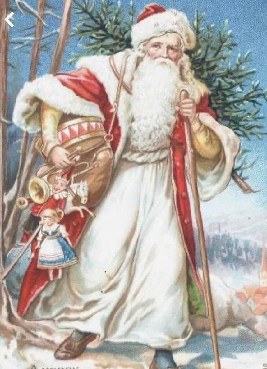 Hand- Painted Vintage Style Santa Claus, Saint Nick, Wooden Cutout Free Standing Decoration, Sign, additional listing photo 6