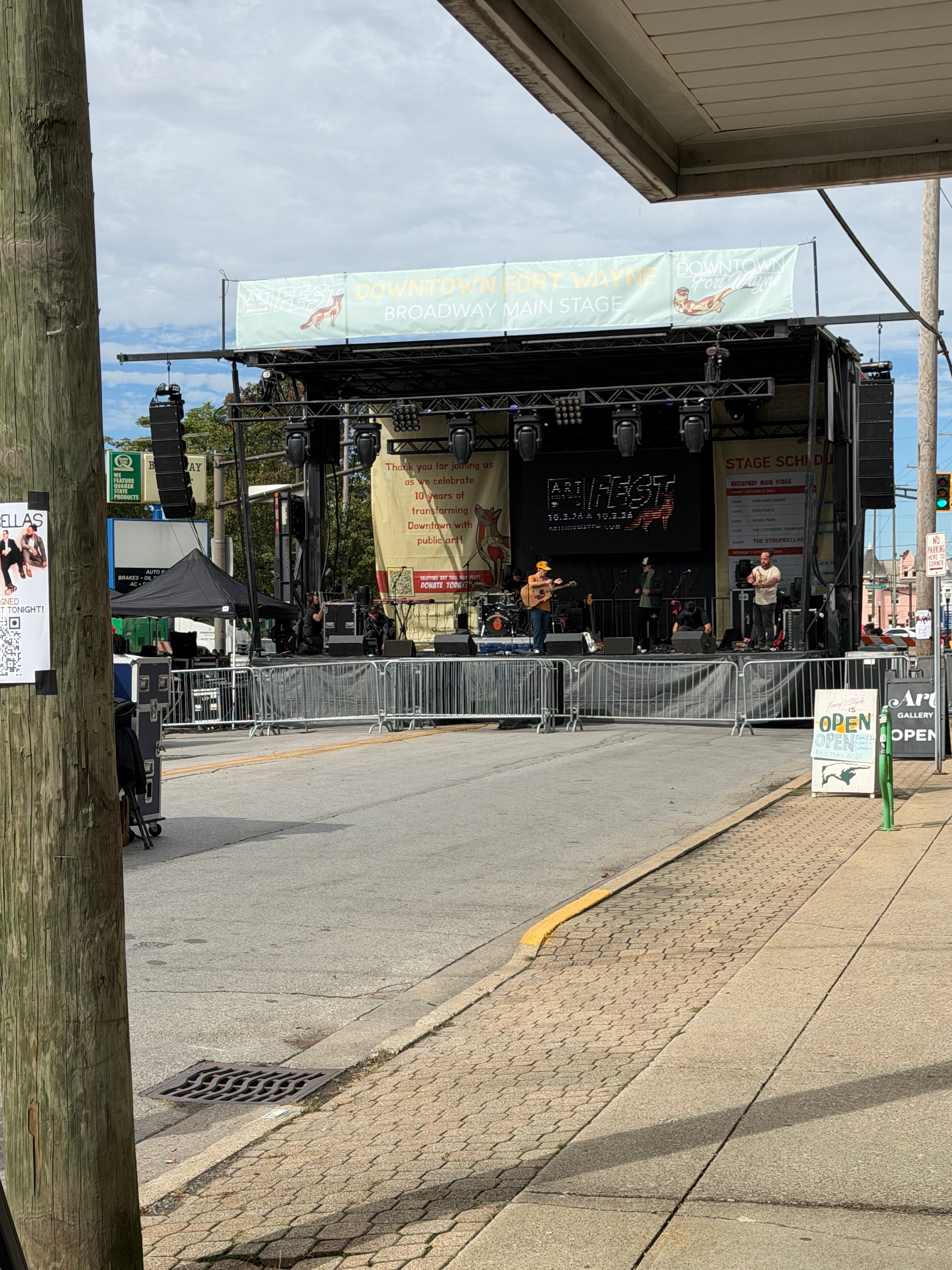 ART THIS WAY Fest Broadway Main Stage in downtown Fort Wayne