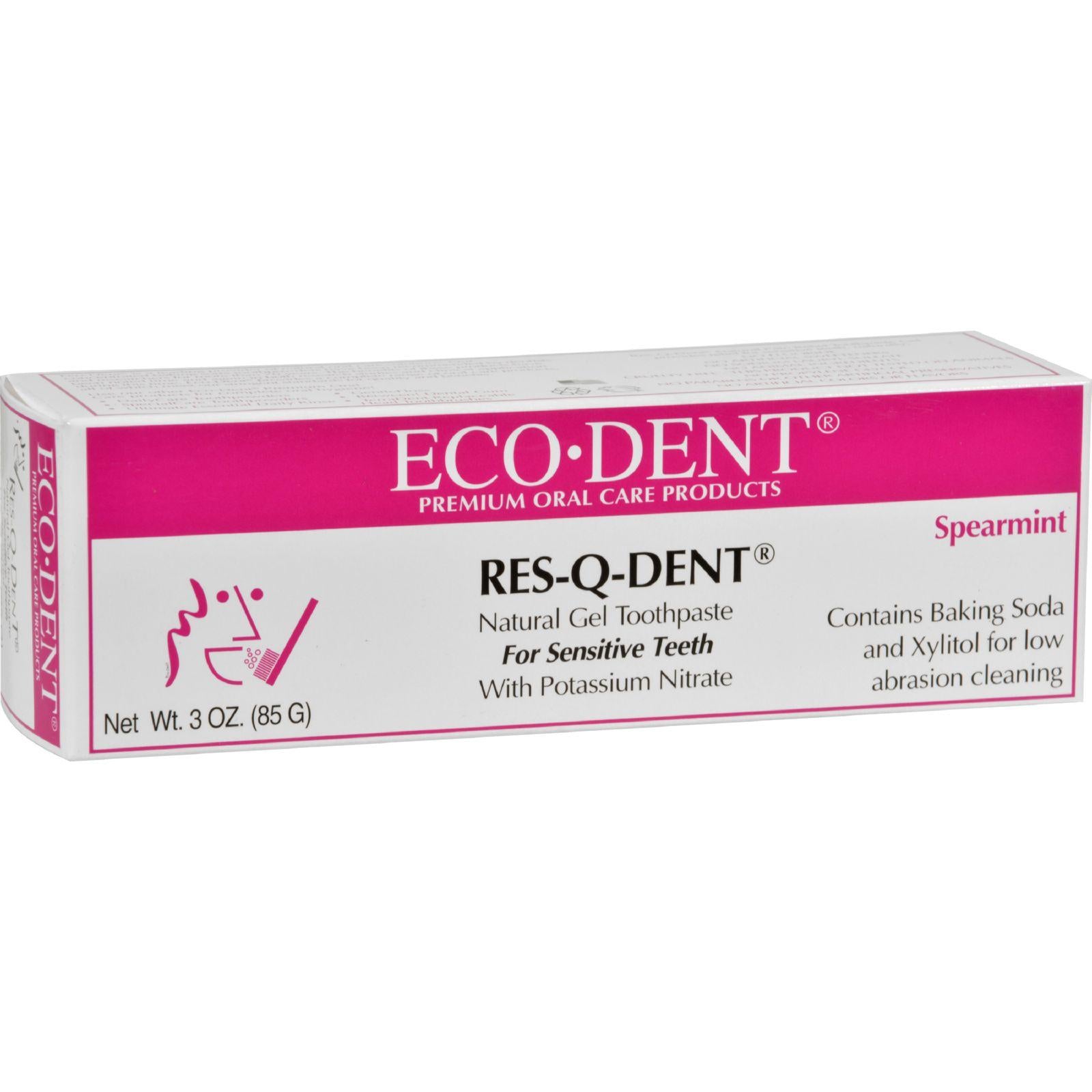 Eco-dent Res-Q-Dent toothpaste tube for sensitive teeth