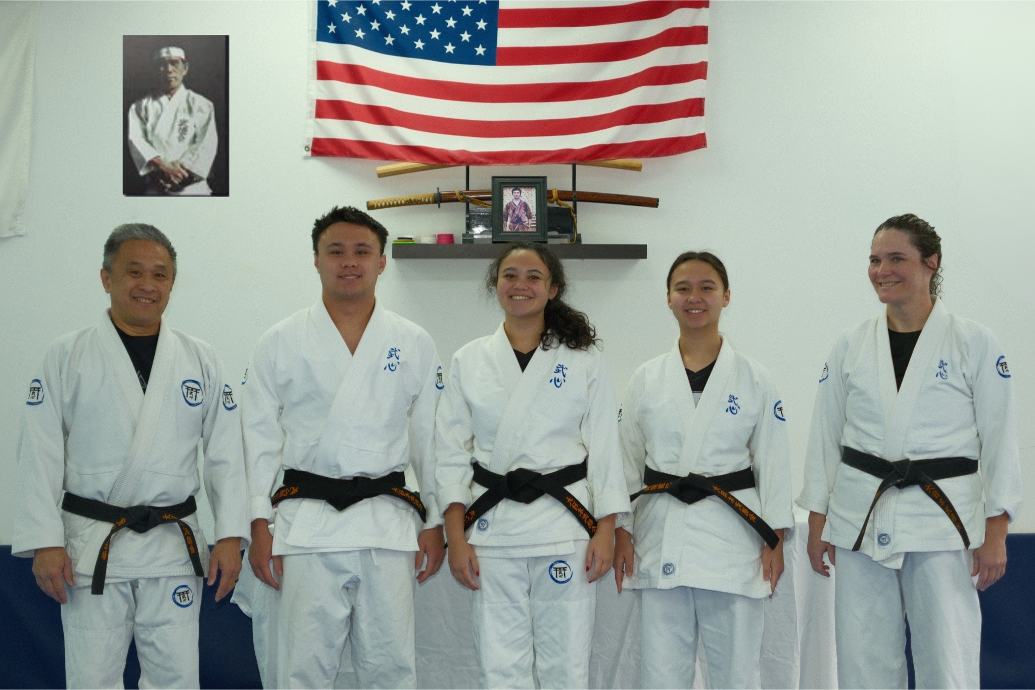 Bushin Martial Arts instructors and students together