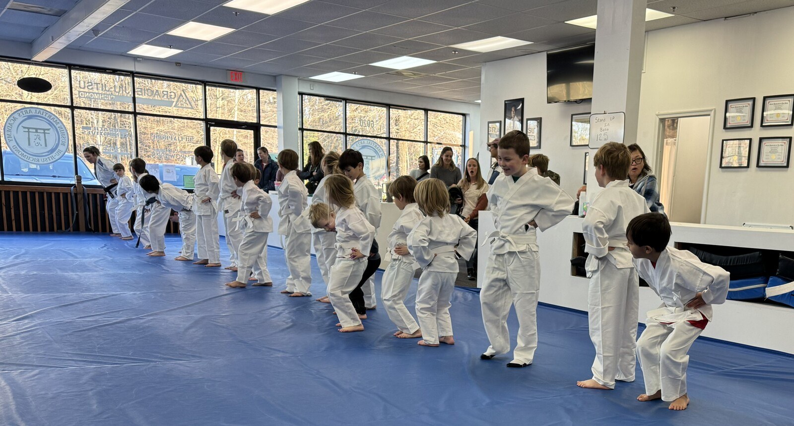 Bushin Martial Arts students training together