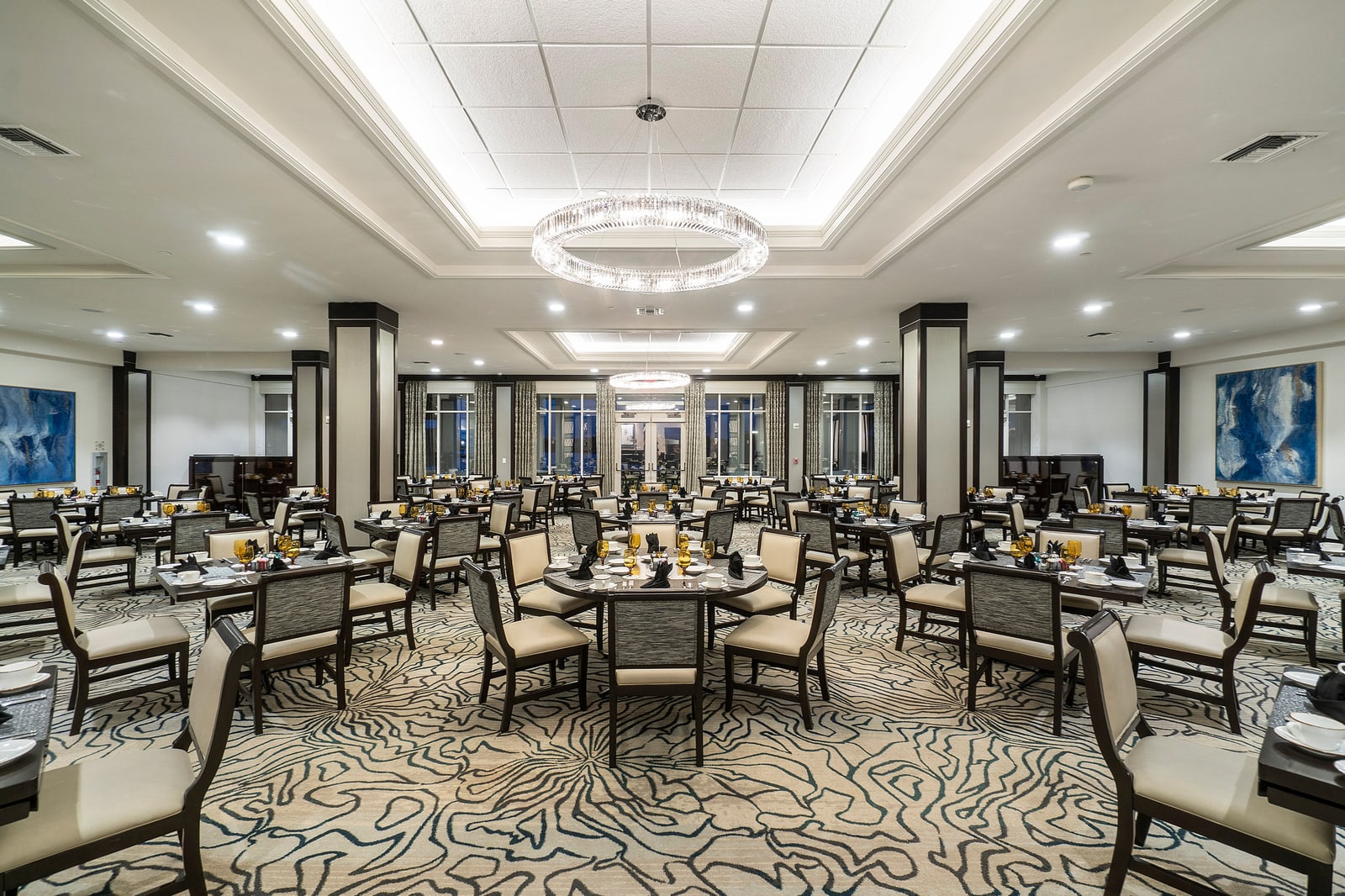 Dining room at Aberdeen Country Club in Boynton Beach