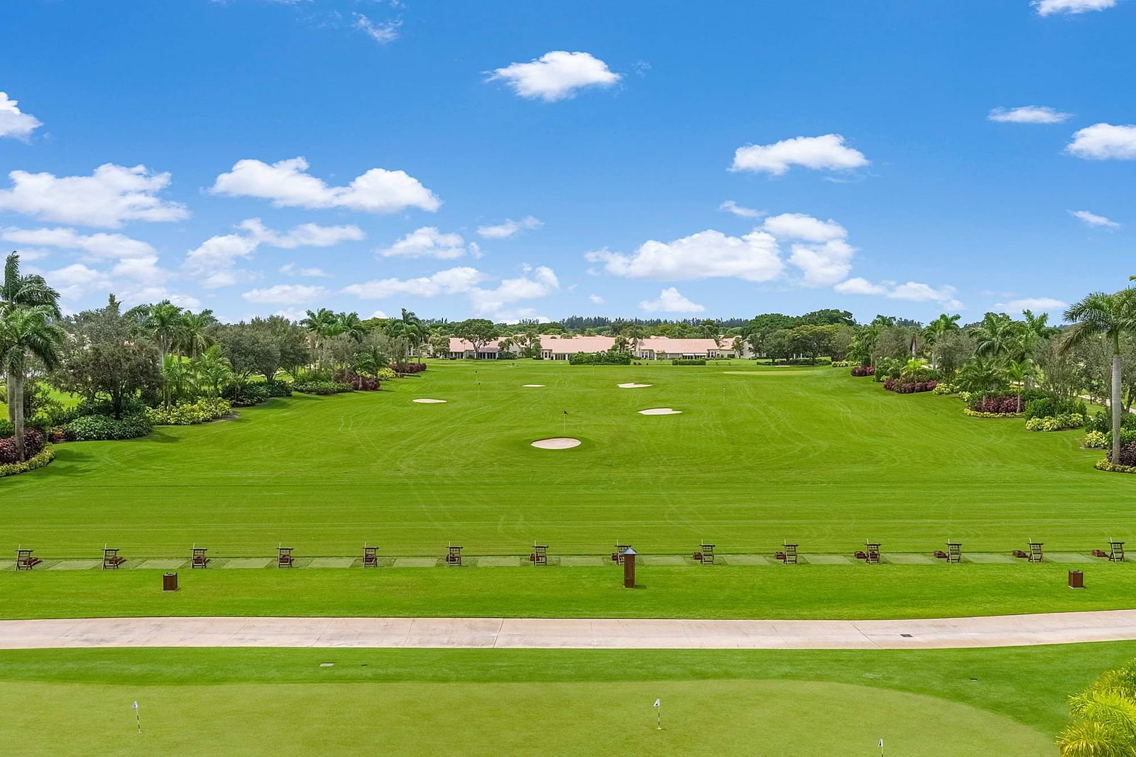 Golf course fairway and lake at Aberdeen Country Club