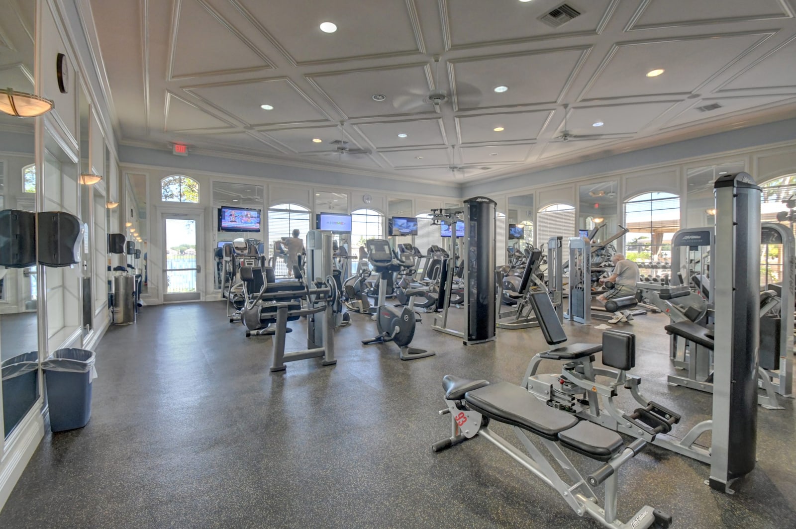 Fitness center at the Bellaggio clubhouse