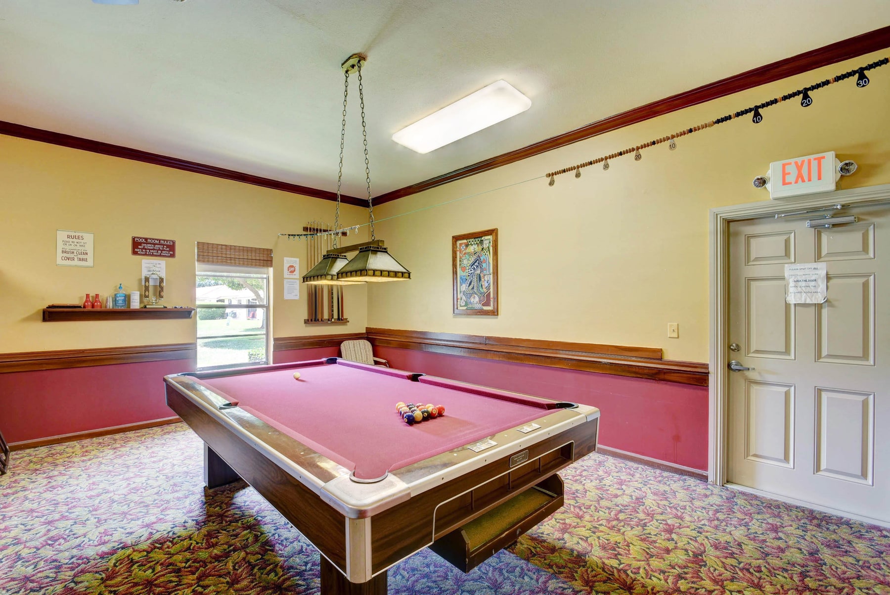 Billiards room at Bent Tree Villas West