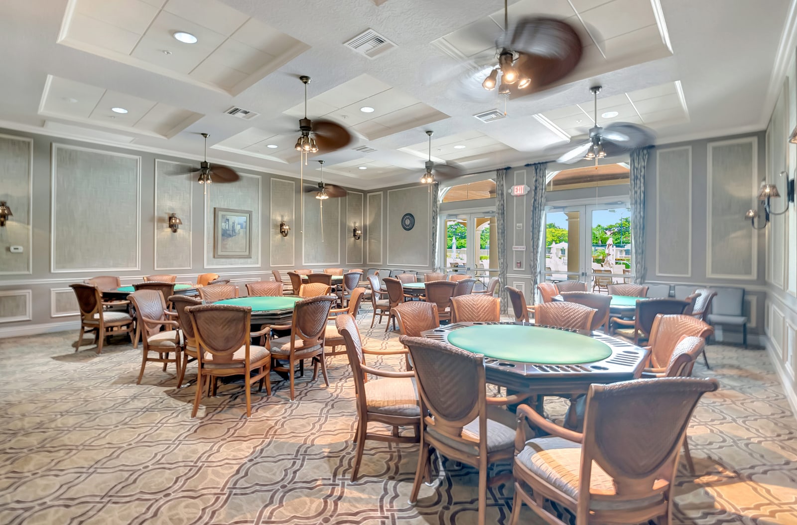 Social lounge at Cascade Lakes clubhouse