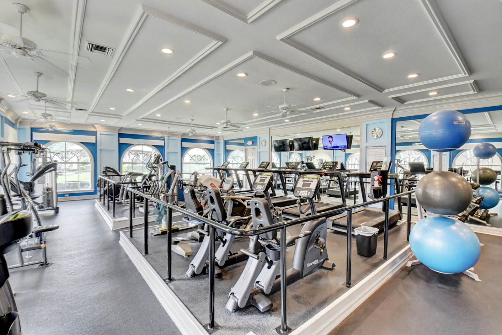 Fitness room at The Cascades