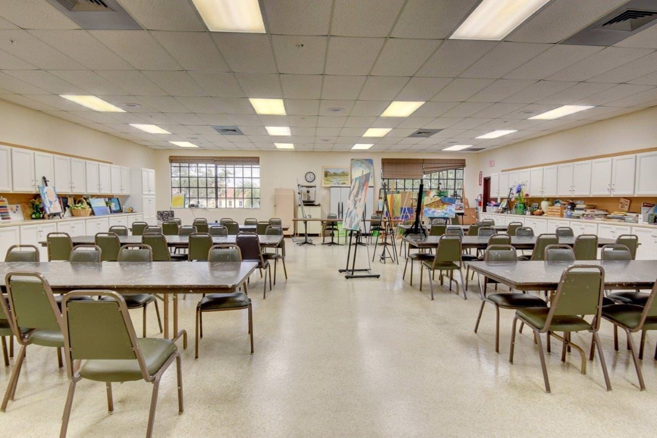 Arts and crafts room at Century Village Boca Raton