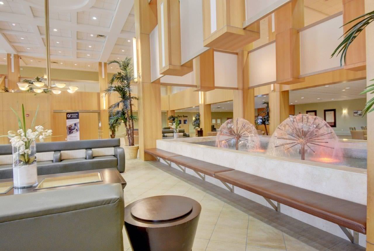Clubhouse lobby at Century Village Boca Raton