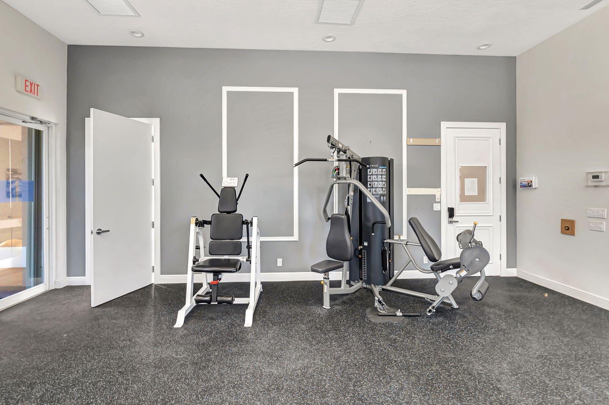 Strength training equipment in The Club at Indian Lakes fitness center