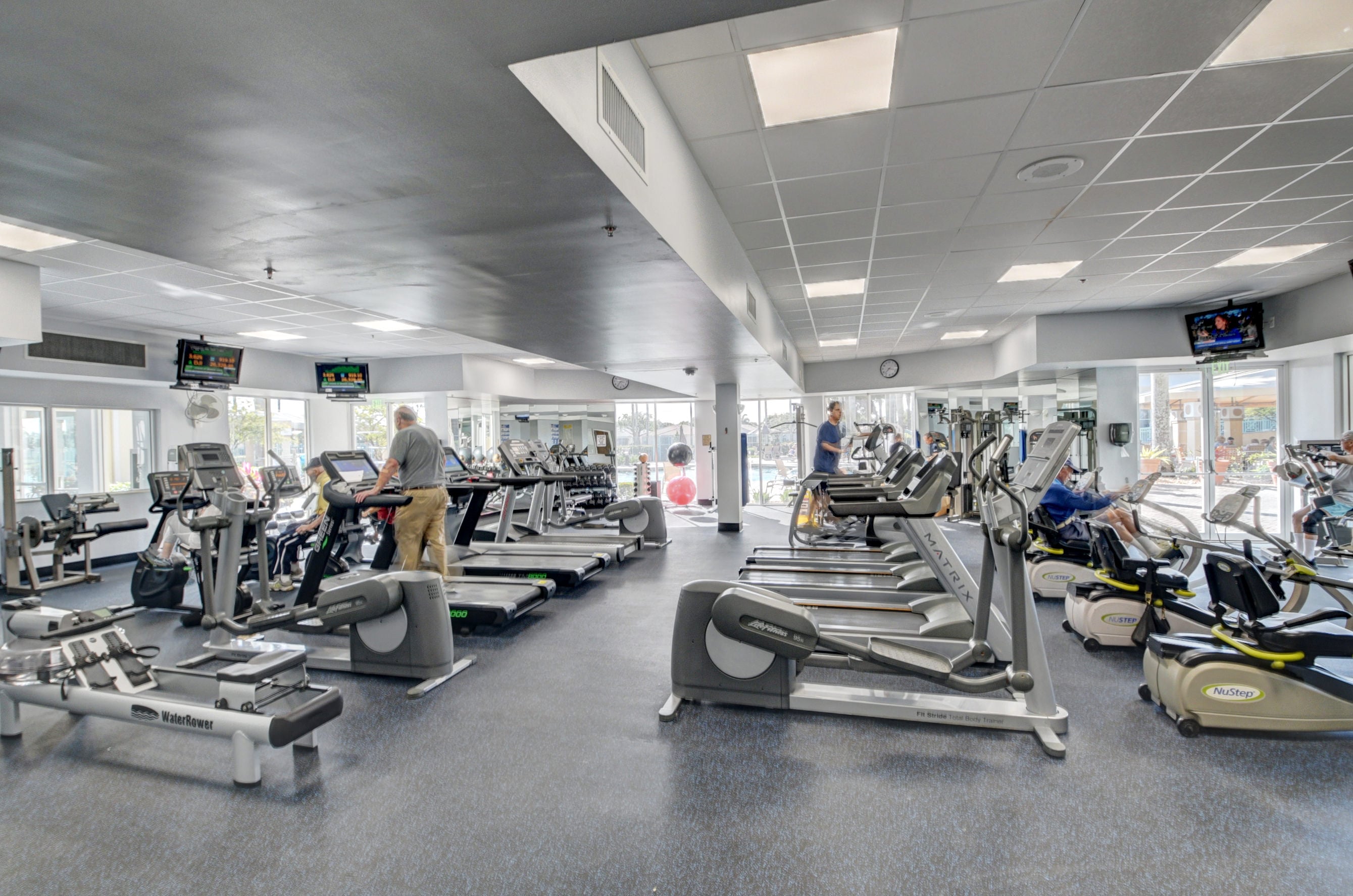 Fitness center at Coral Lakes clubhouse