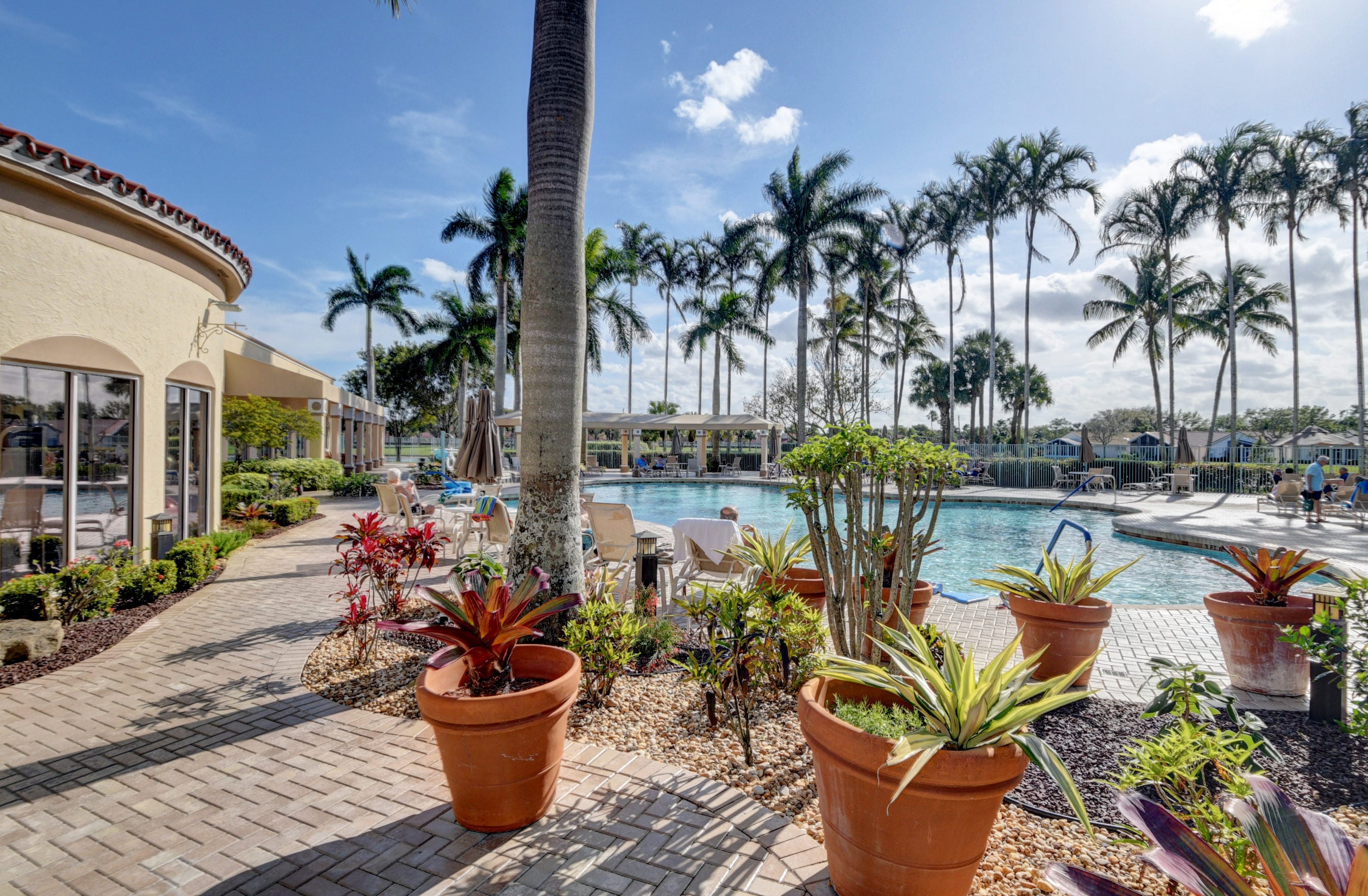 Poolside at Coral Lakes clubhouse