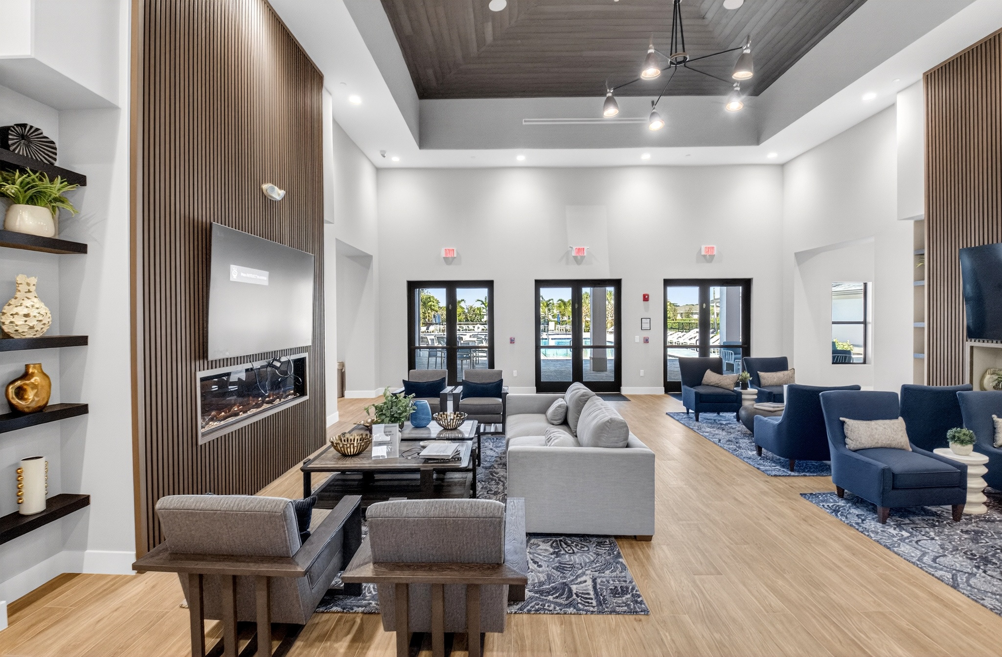 Delray Trails clubhouse lounge