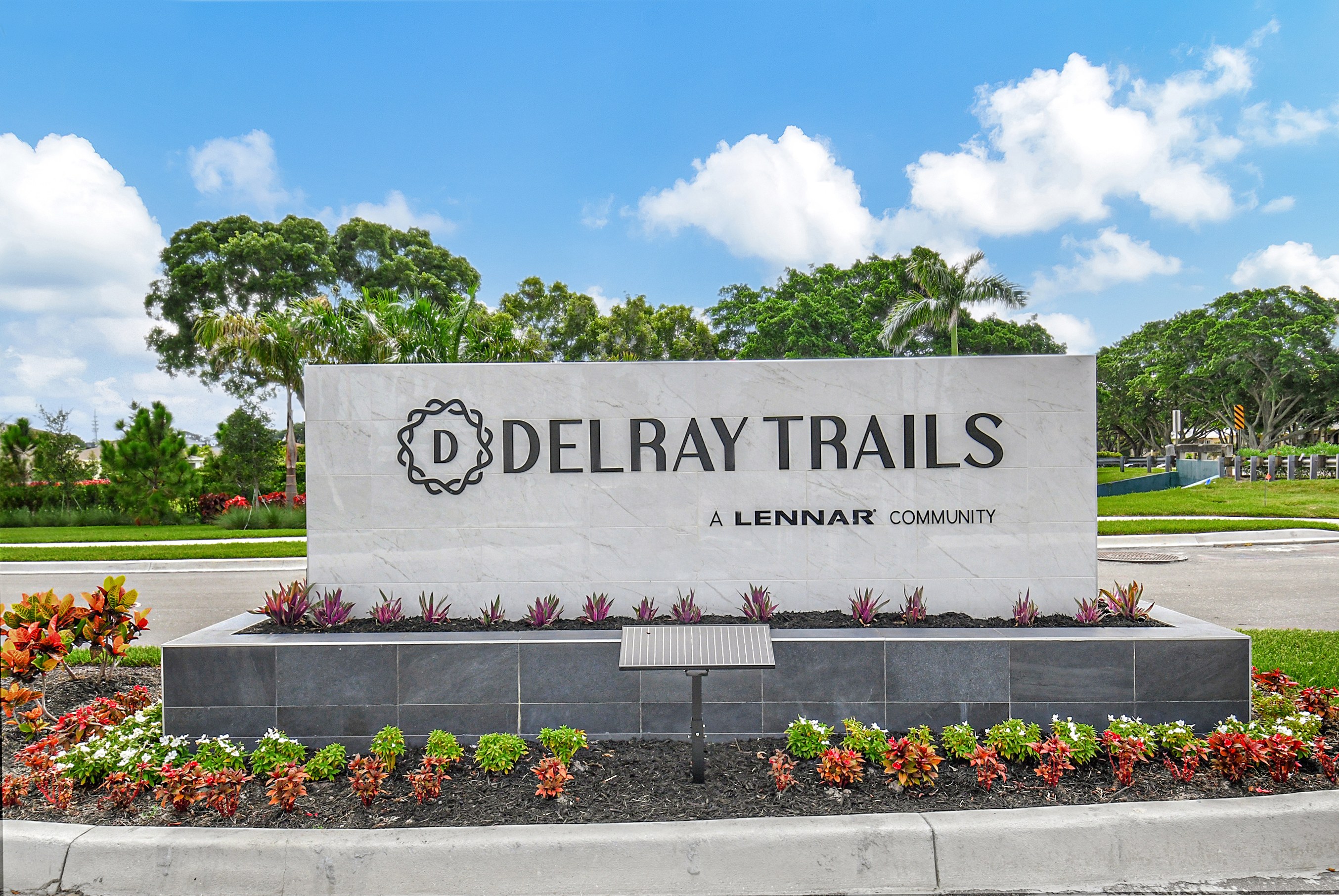 Delray Trails entrance sign