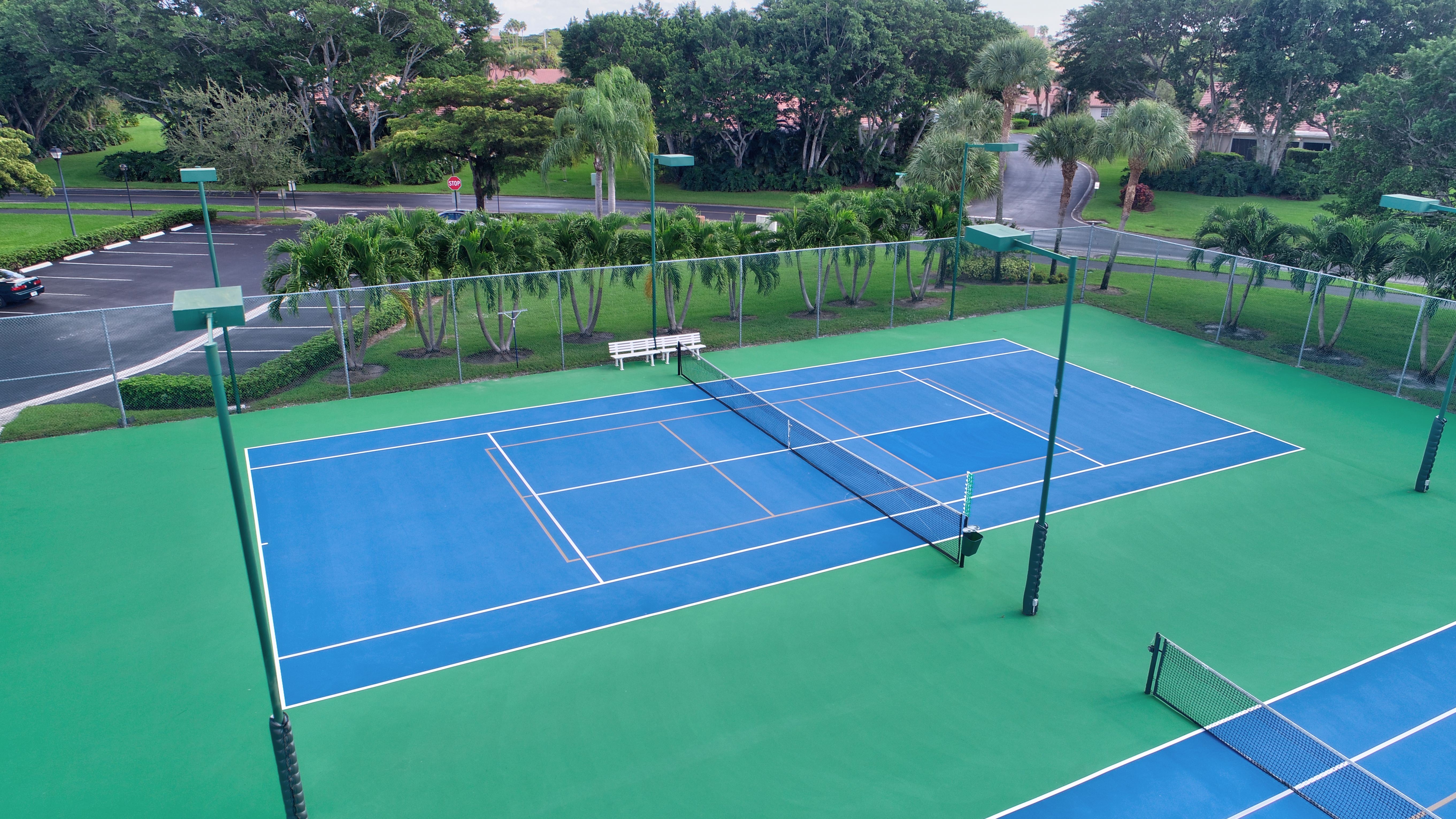 Tennis courts at Emerald Pointe