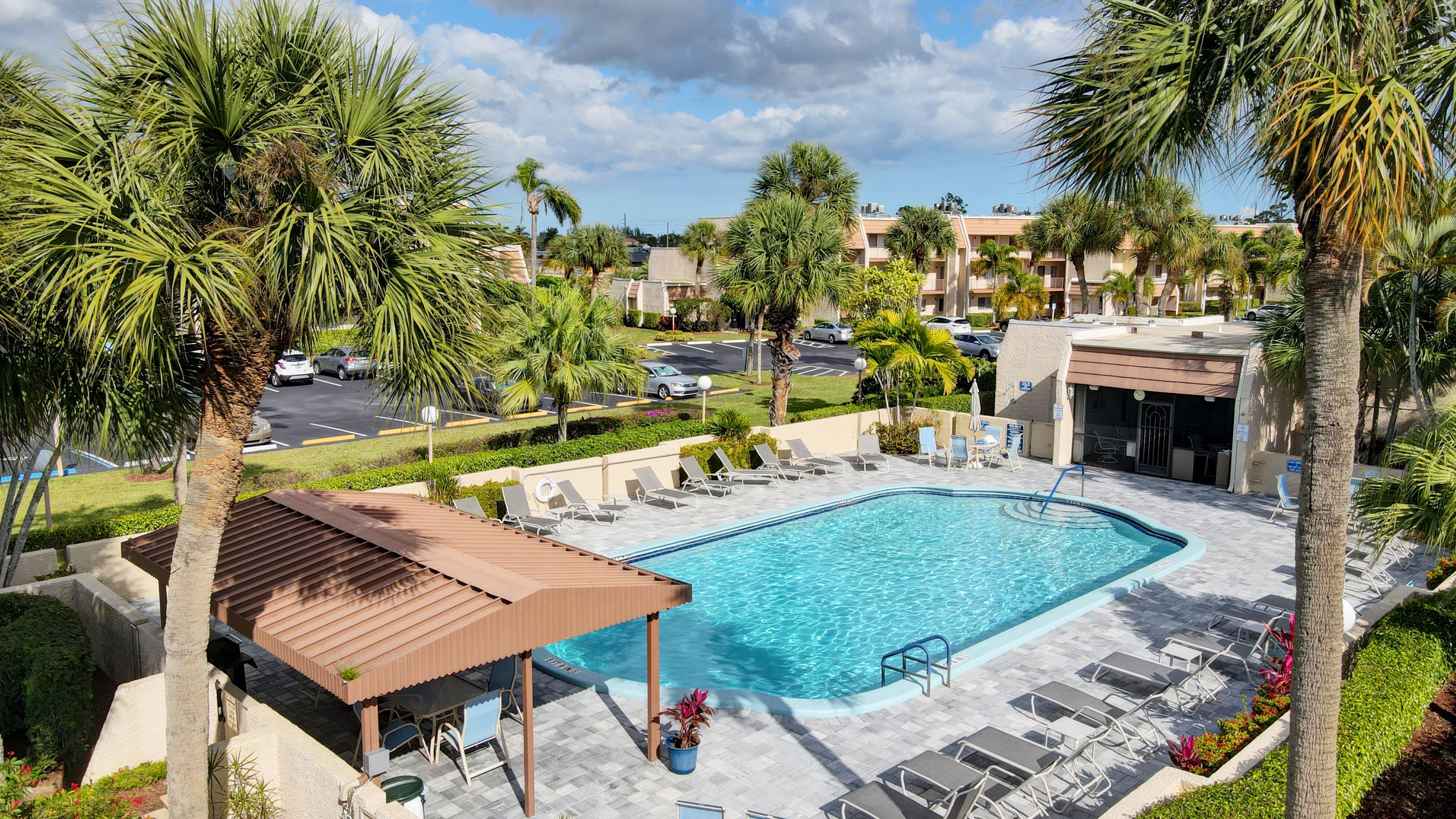 Poolside at the Fountains of Palm Beach