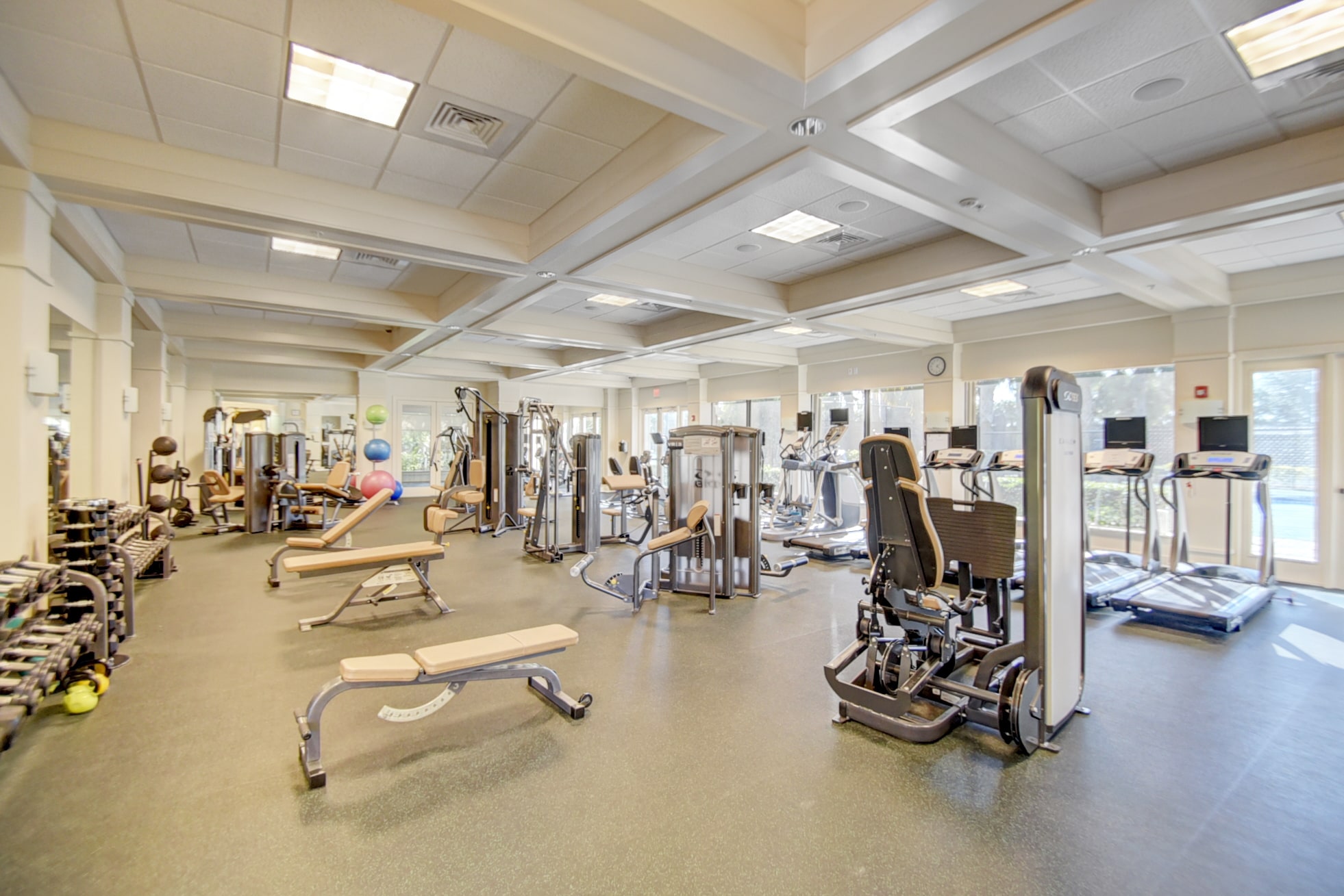 Fitness center at Four Seasons at Delray Beach