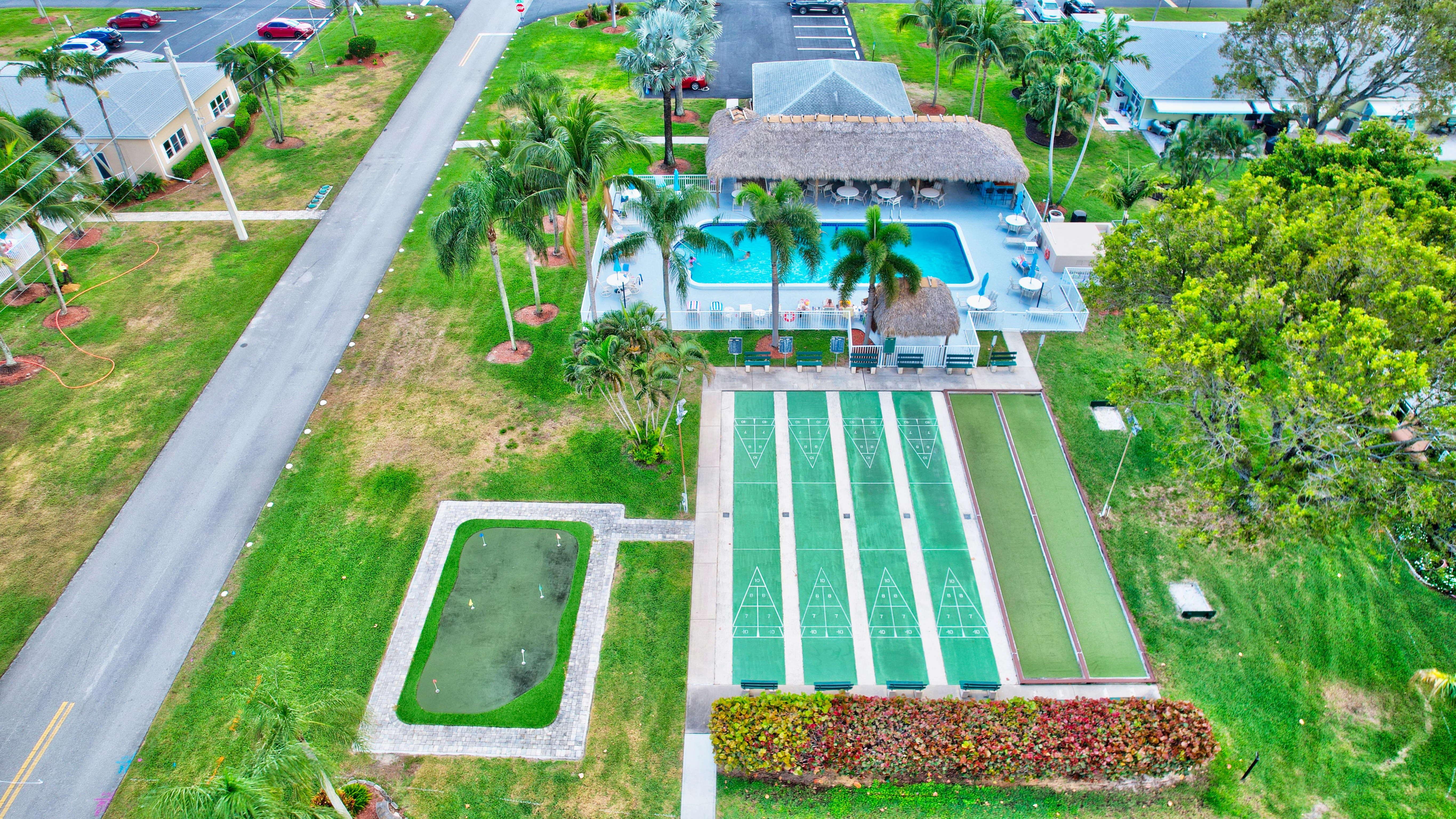Aerial view of High Point of Boynton Beach amenities and green space