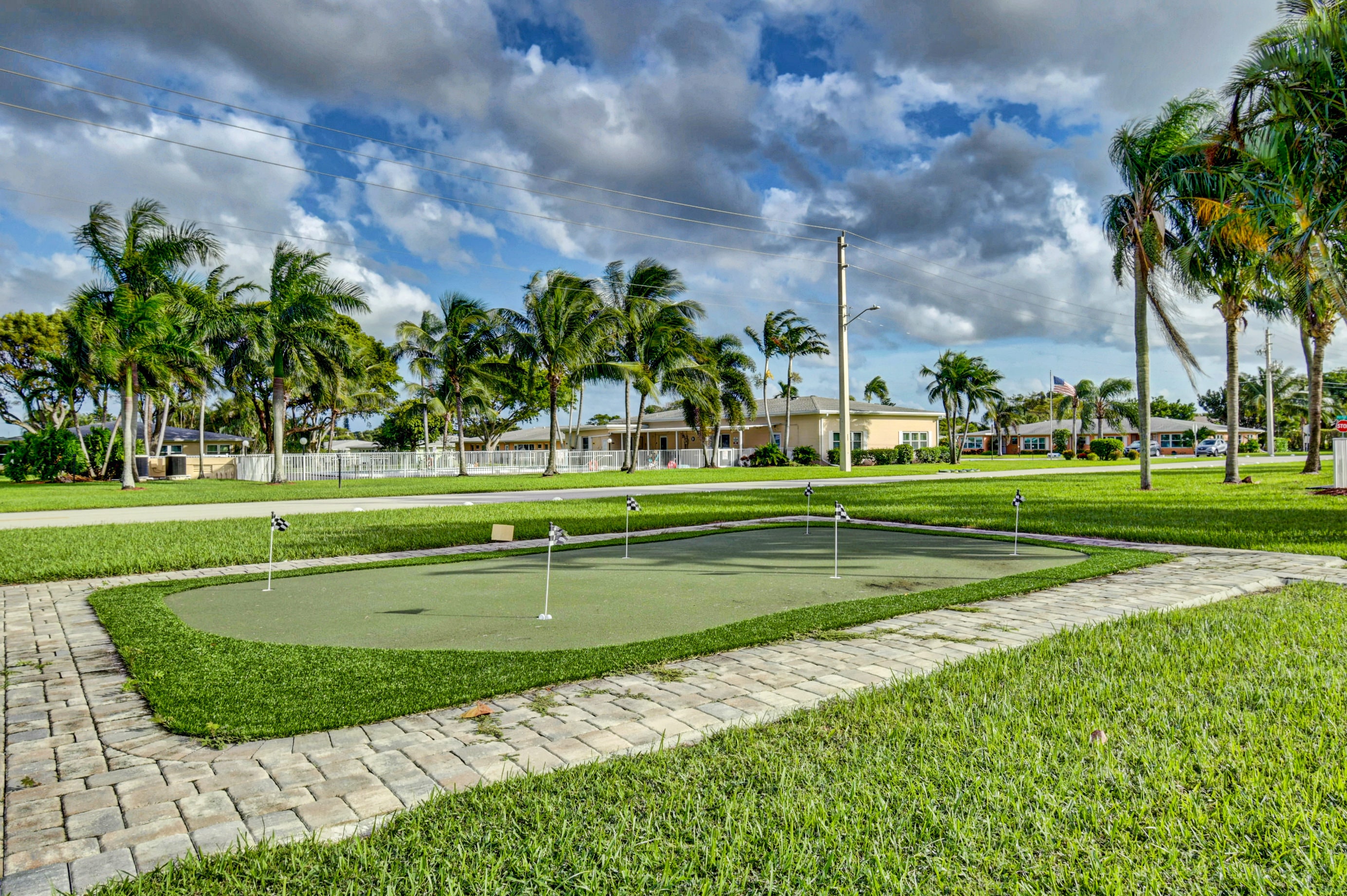 Shuffleboard courts at High Point of Boynton Beach