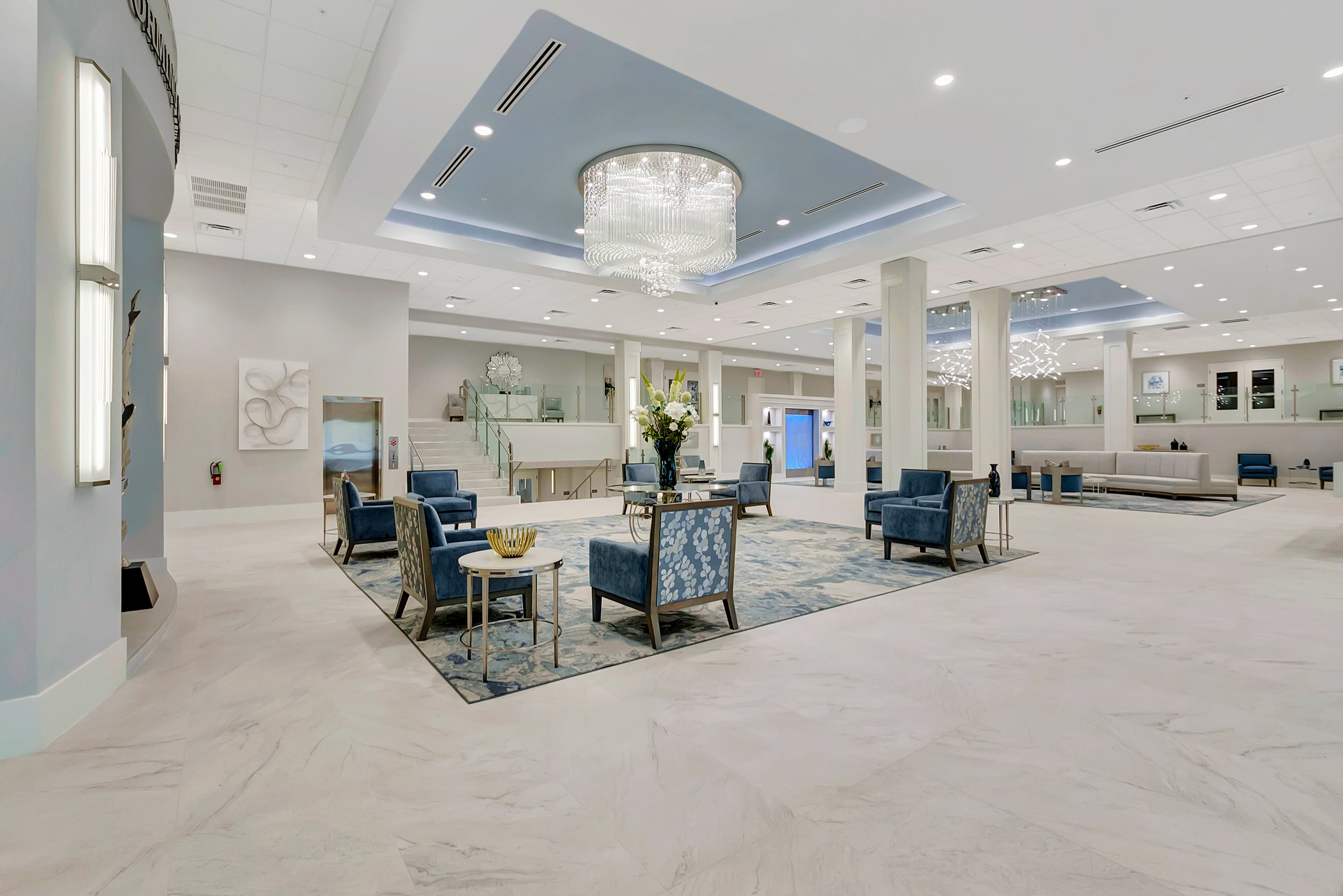 Clubhouse lobby at Huntington Pointe