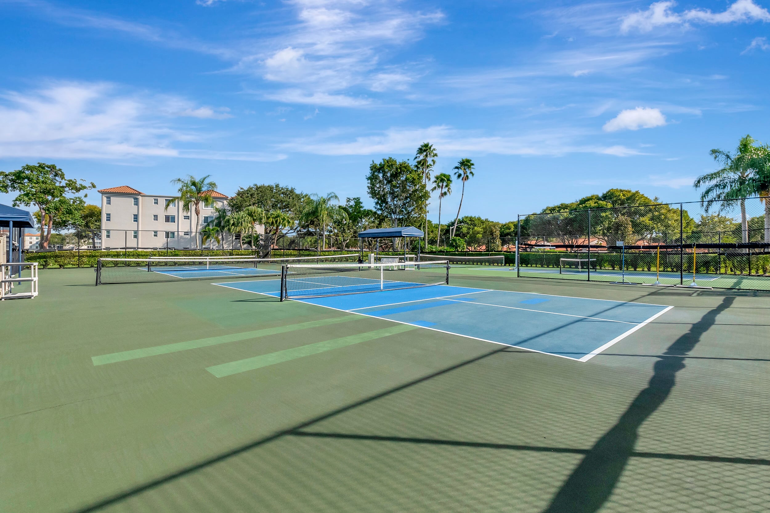 Pickleball courts at Huntington Pointe