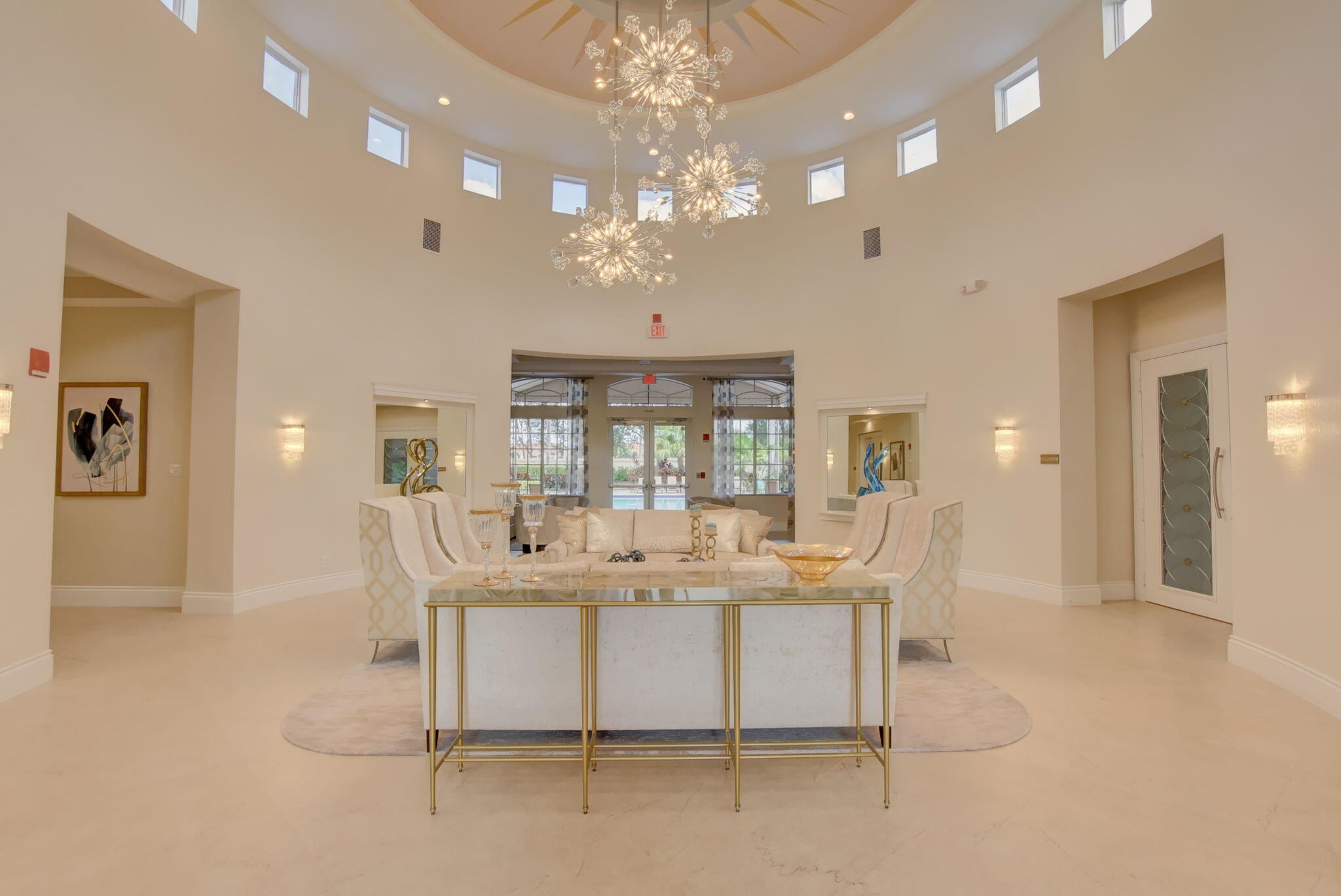 Clubhouse lobby at Mizner Falls