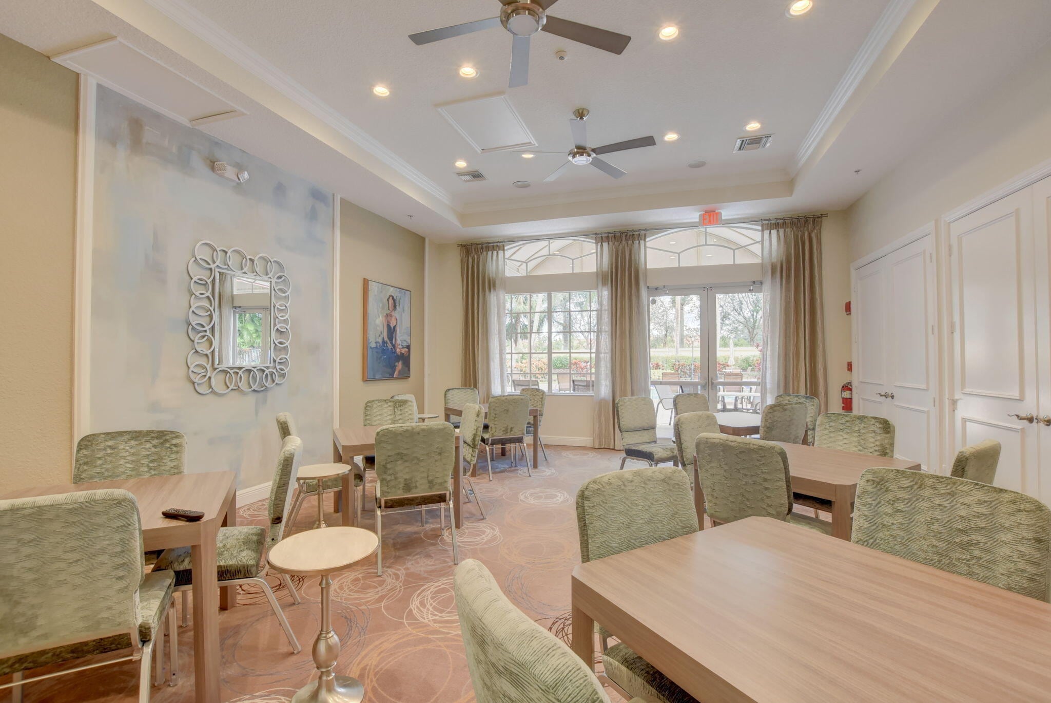 Social lounge at Mizner Falls