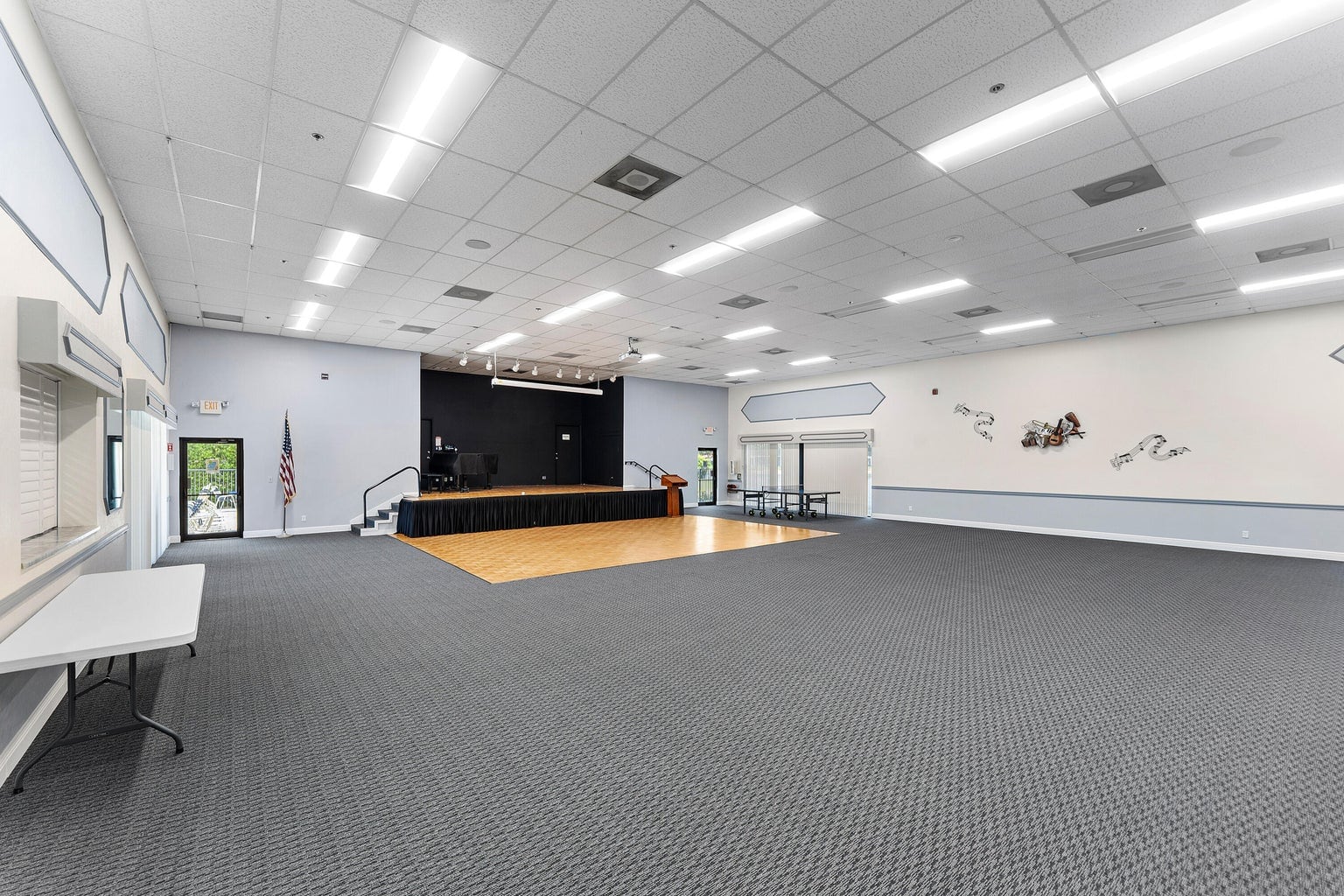 Event room at Palm Chase clubhouse