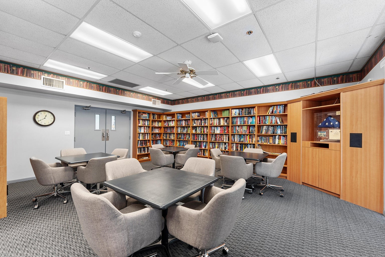 Library at Palm Chase clubhouse