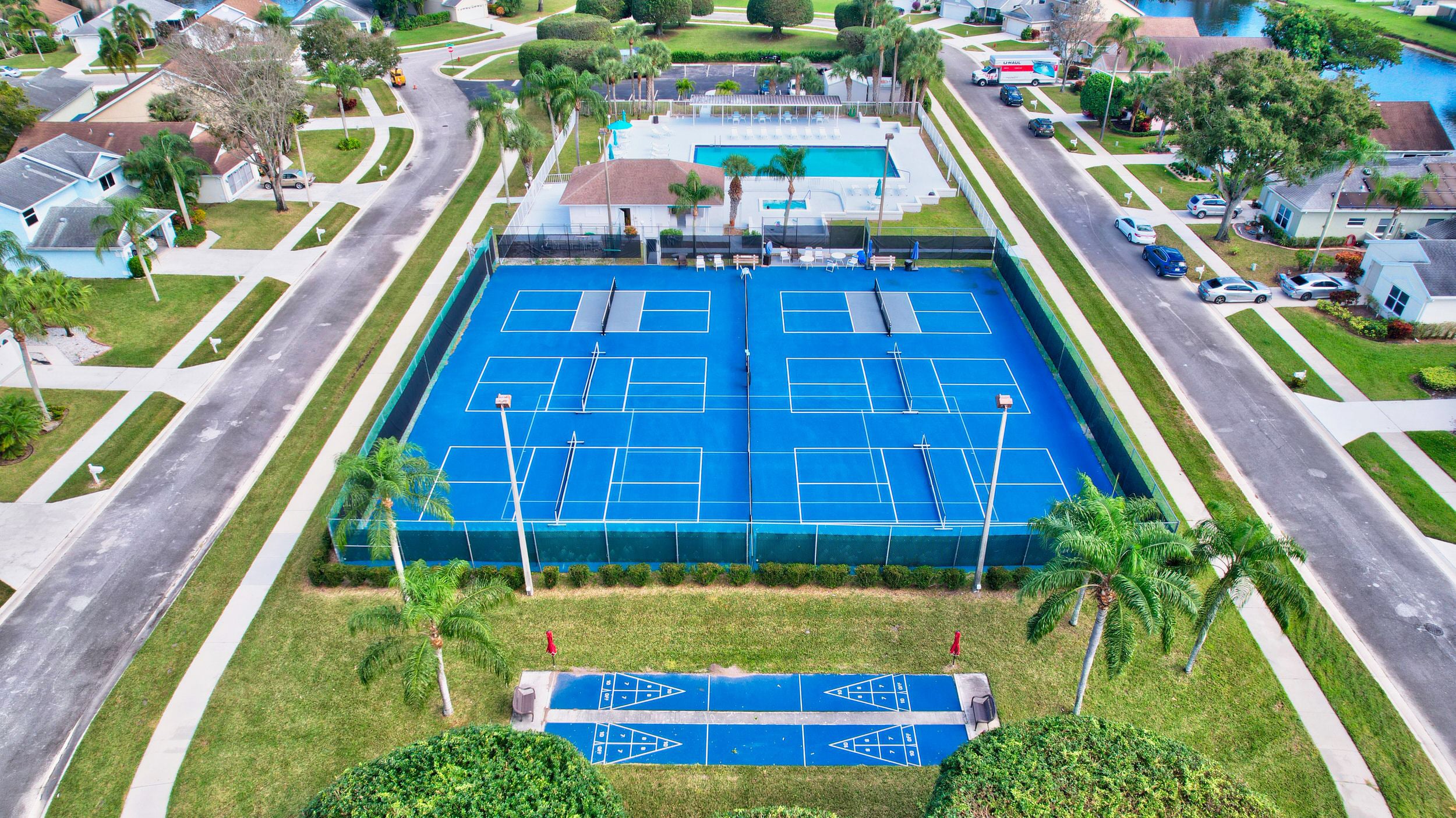 Tennis courts at Pine Ridge
