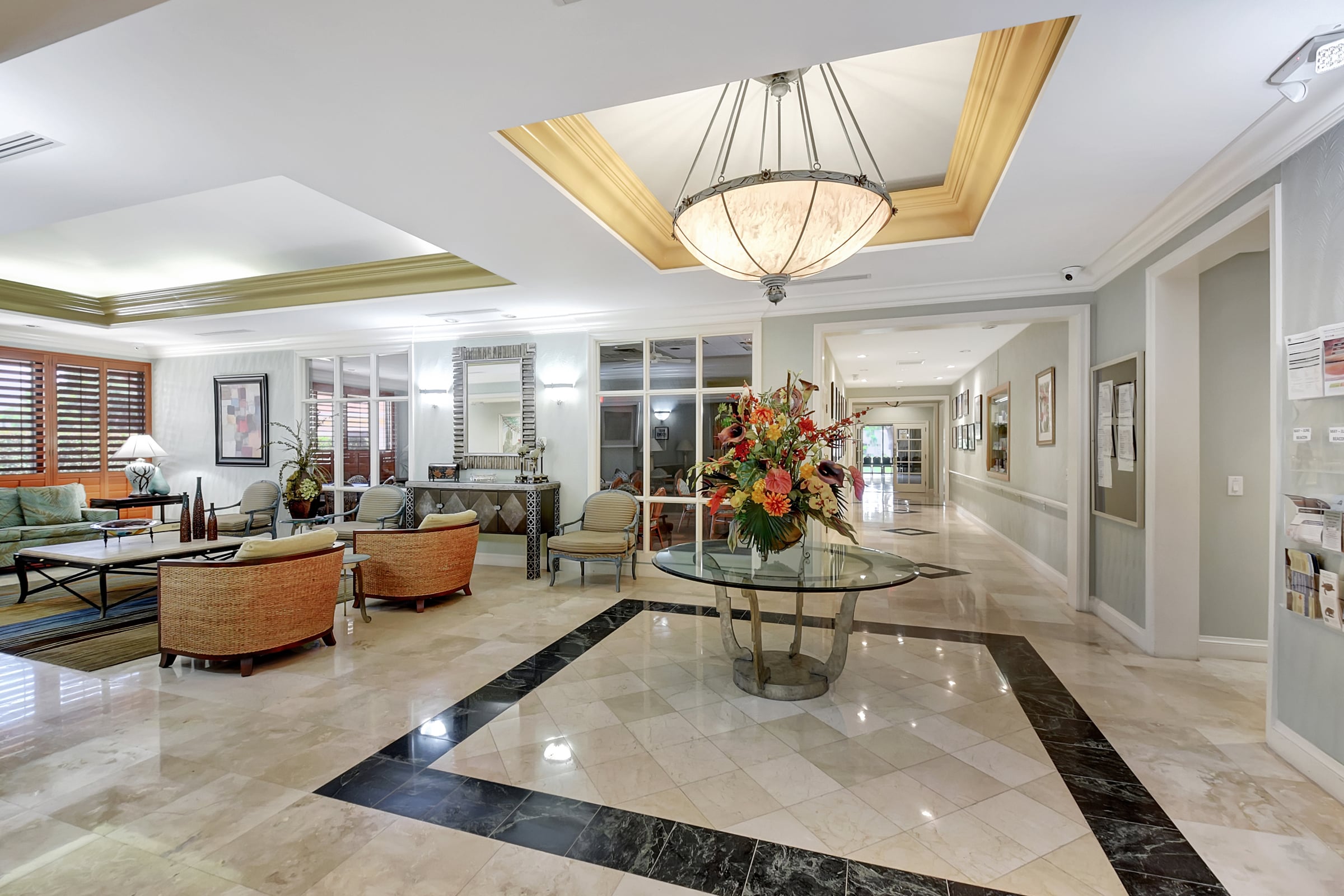 Rainberry Bay clubhouse lounge and lobby
