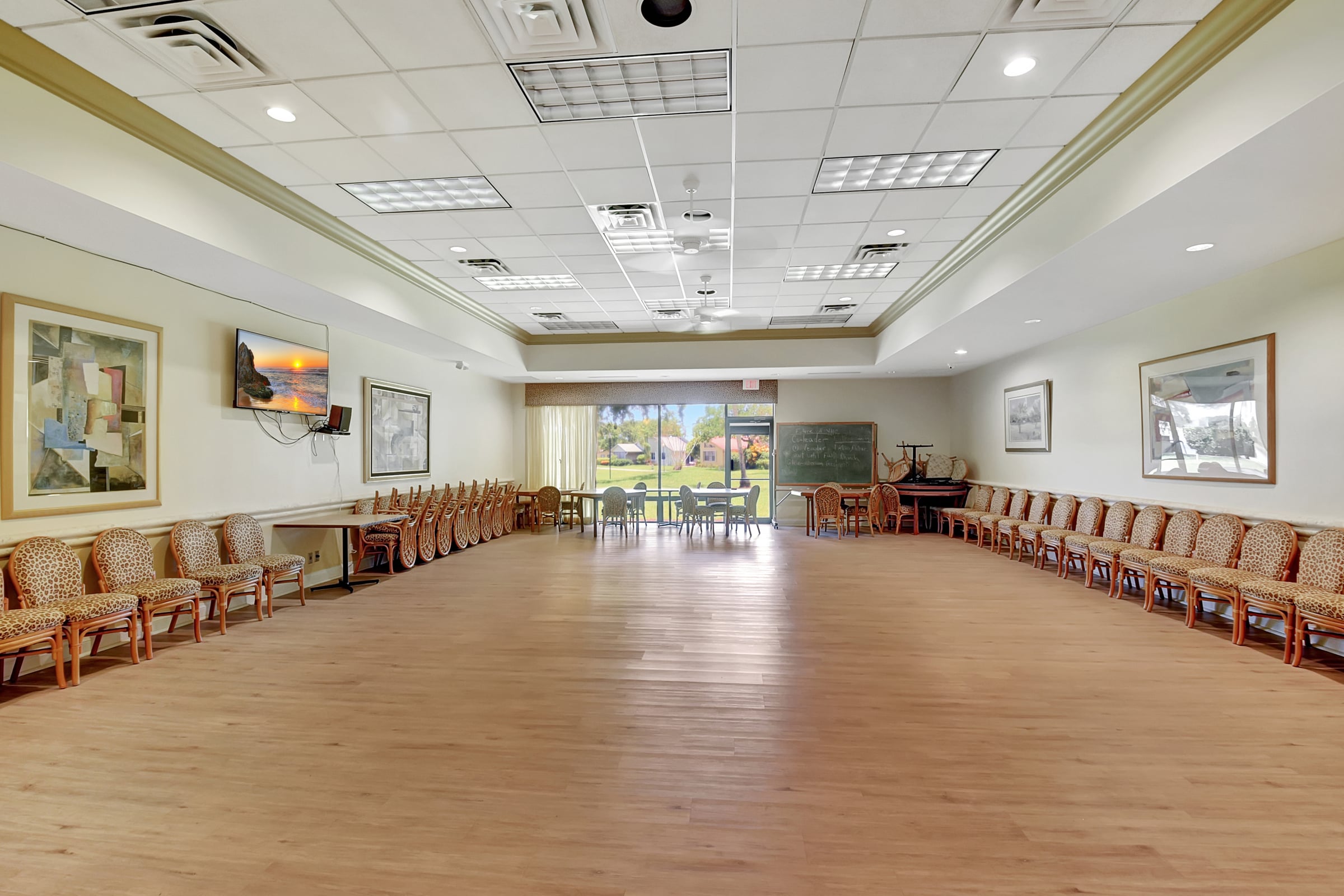 Rainberry Bay clubhouse social hall