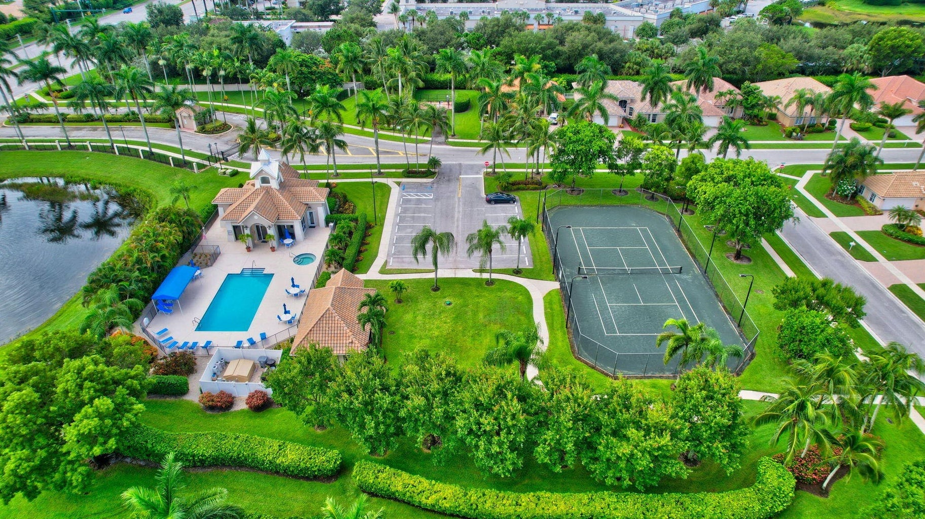 Aerial view of Sandhurst amenities