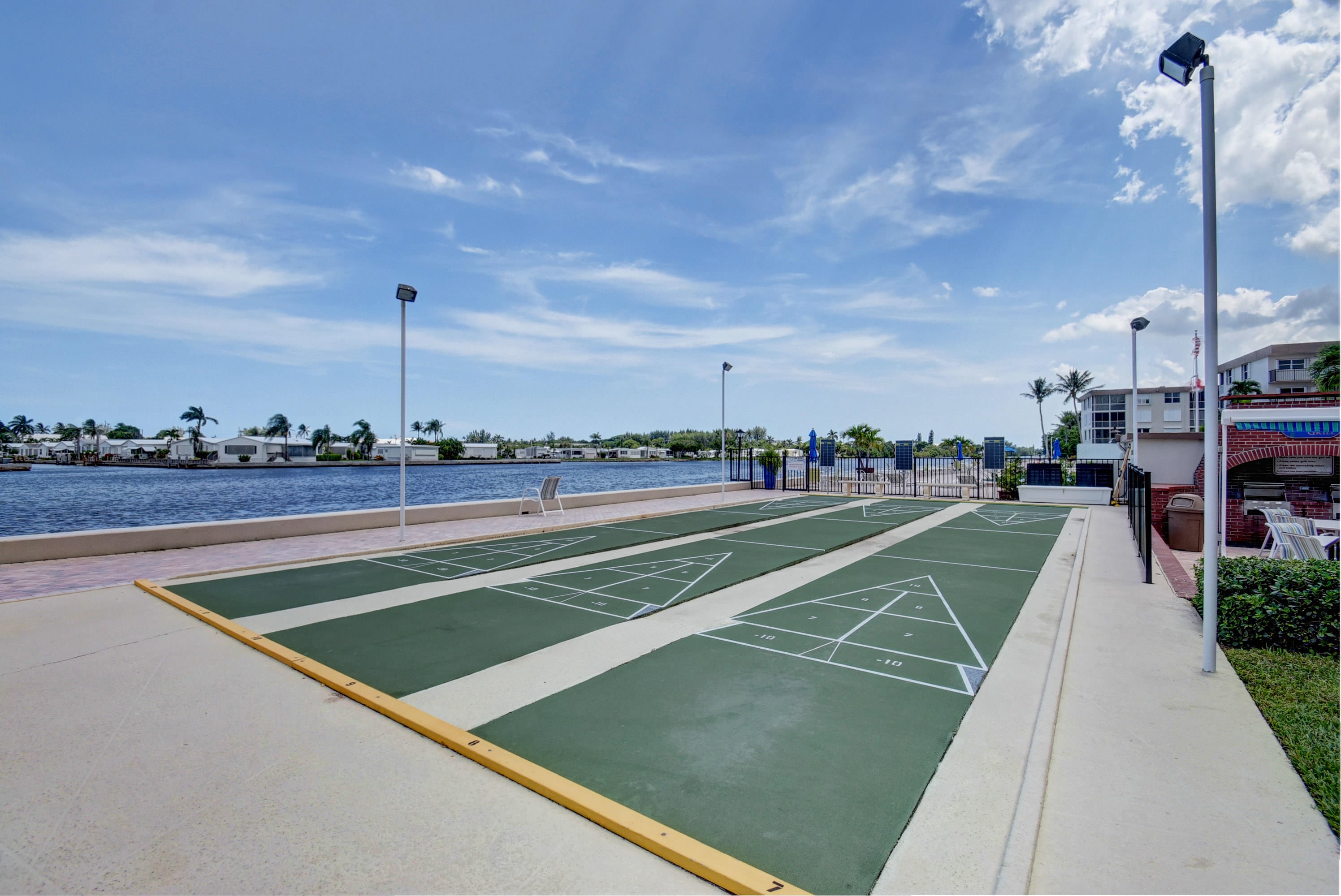 Shuffleboard court at Seagate of Gulfstream
