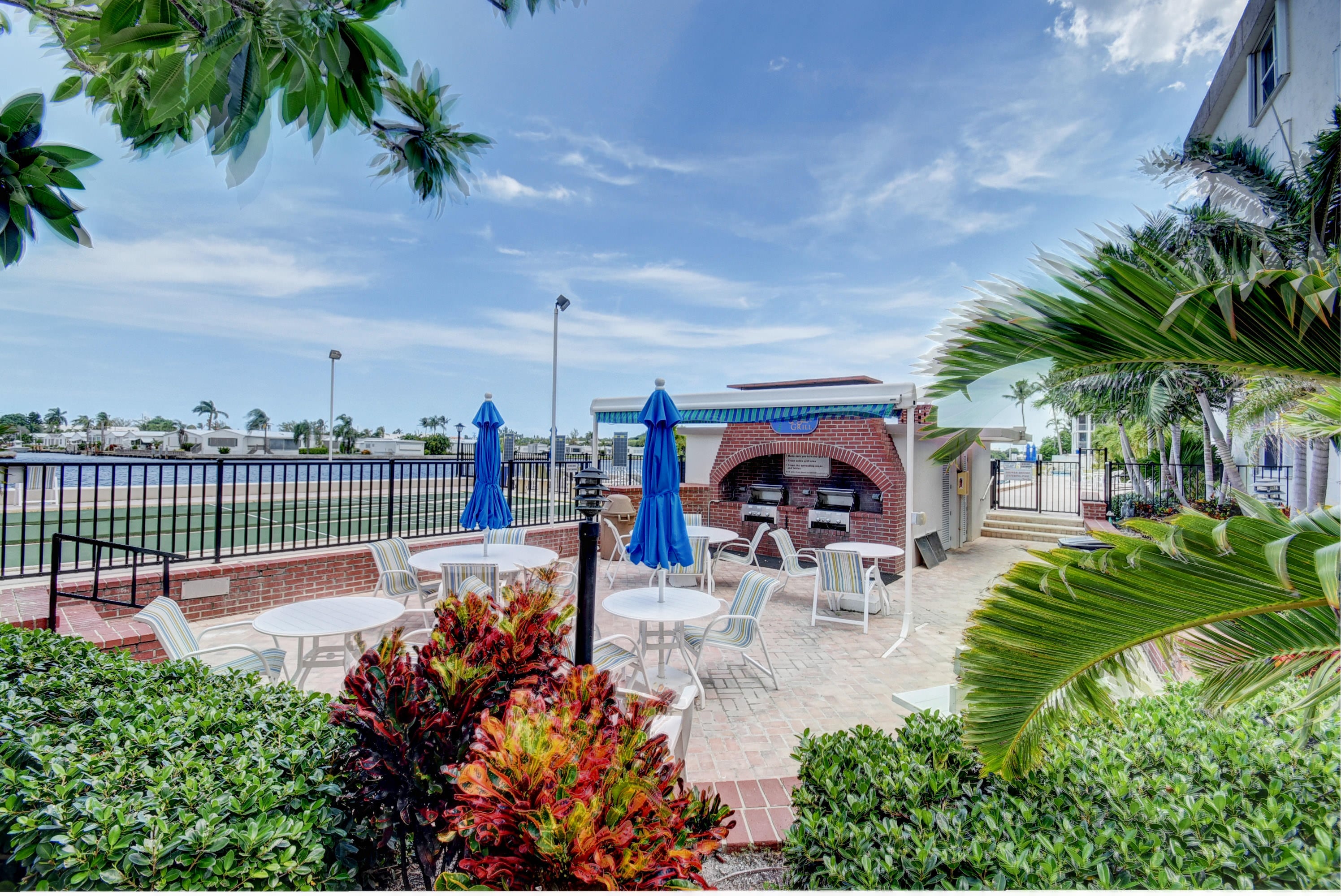 Waterside patio at Seagate of Gulfstream
