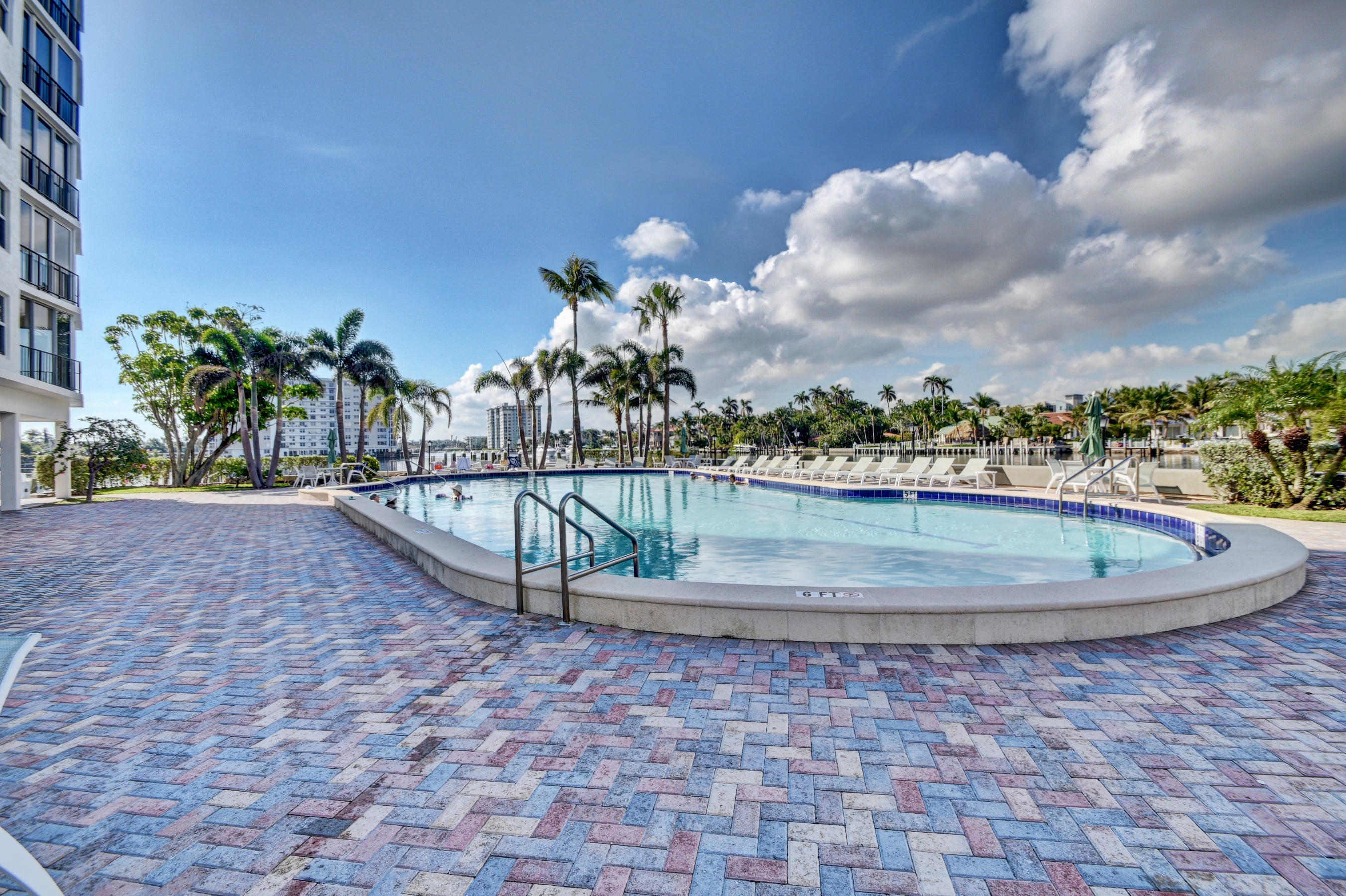 Pool overlooking the Intracoastal at Seagate Towers