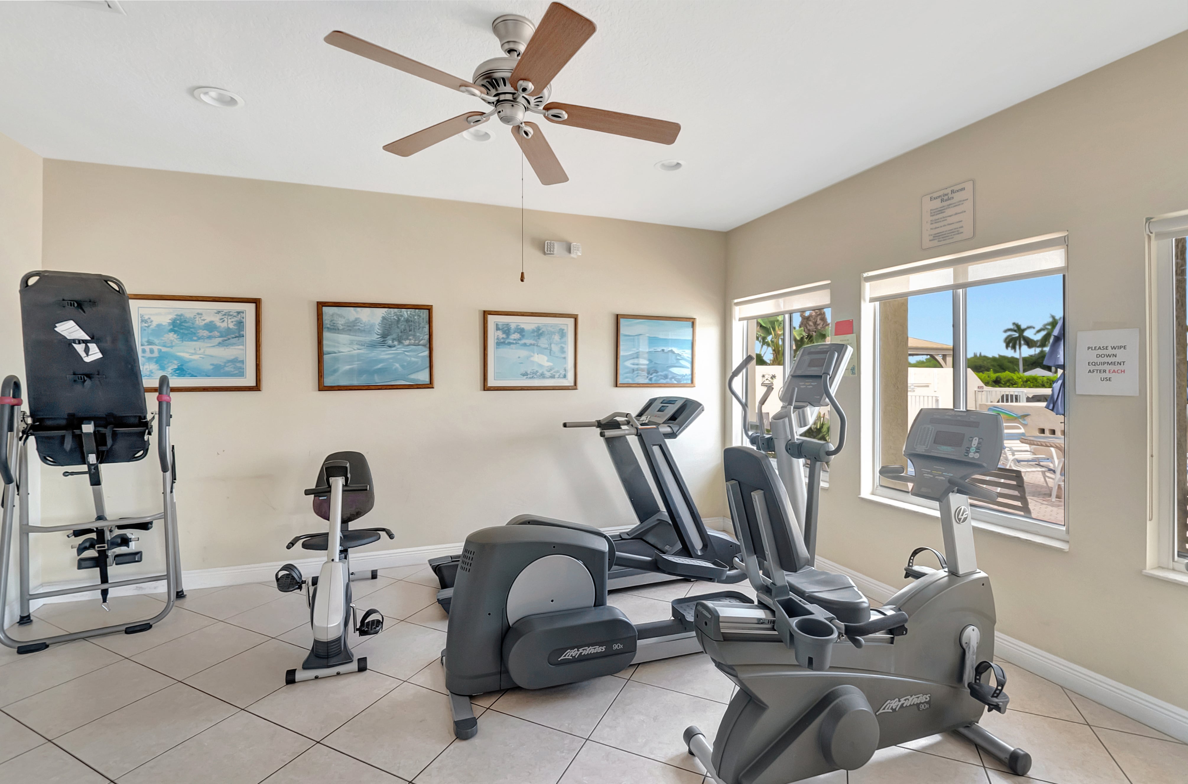 Fitness center at Snug Harbor Gardens